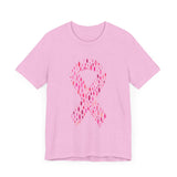 POP Culture Classics Pink Ribbons Unisex Jersey Short Sleeve T-Shirt - POPvault