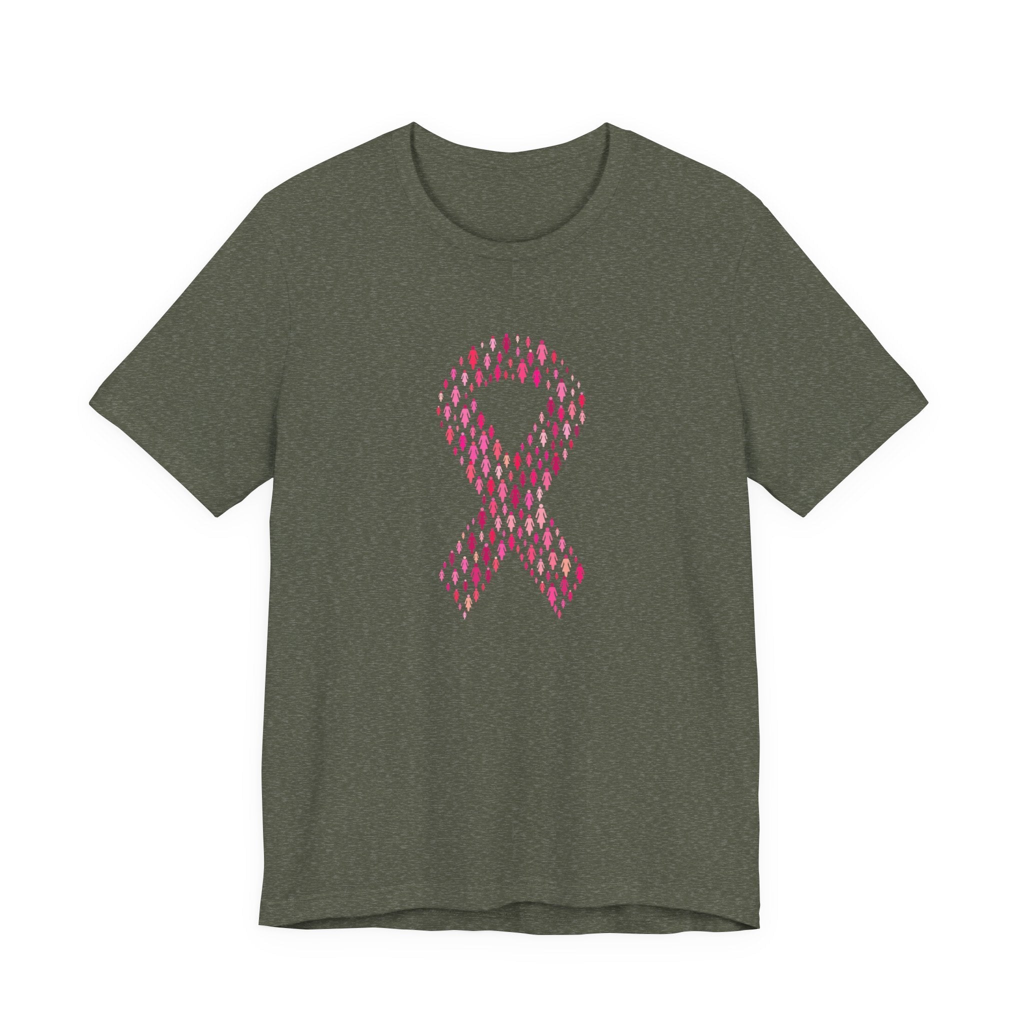 POP Culture Classics Pink Ribbons Unisex Jersey Short Sleeve T-Shirt - POPvault