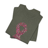POP Culture Classics Pink Ribbons Unisex Jersey Short Sleeve T-Shirt - POPvault