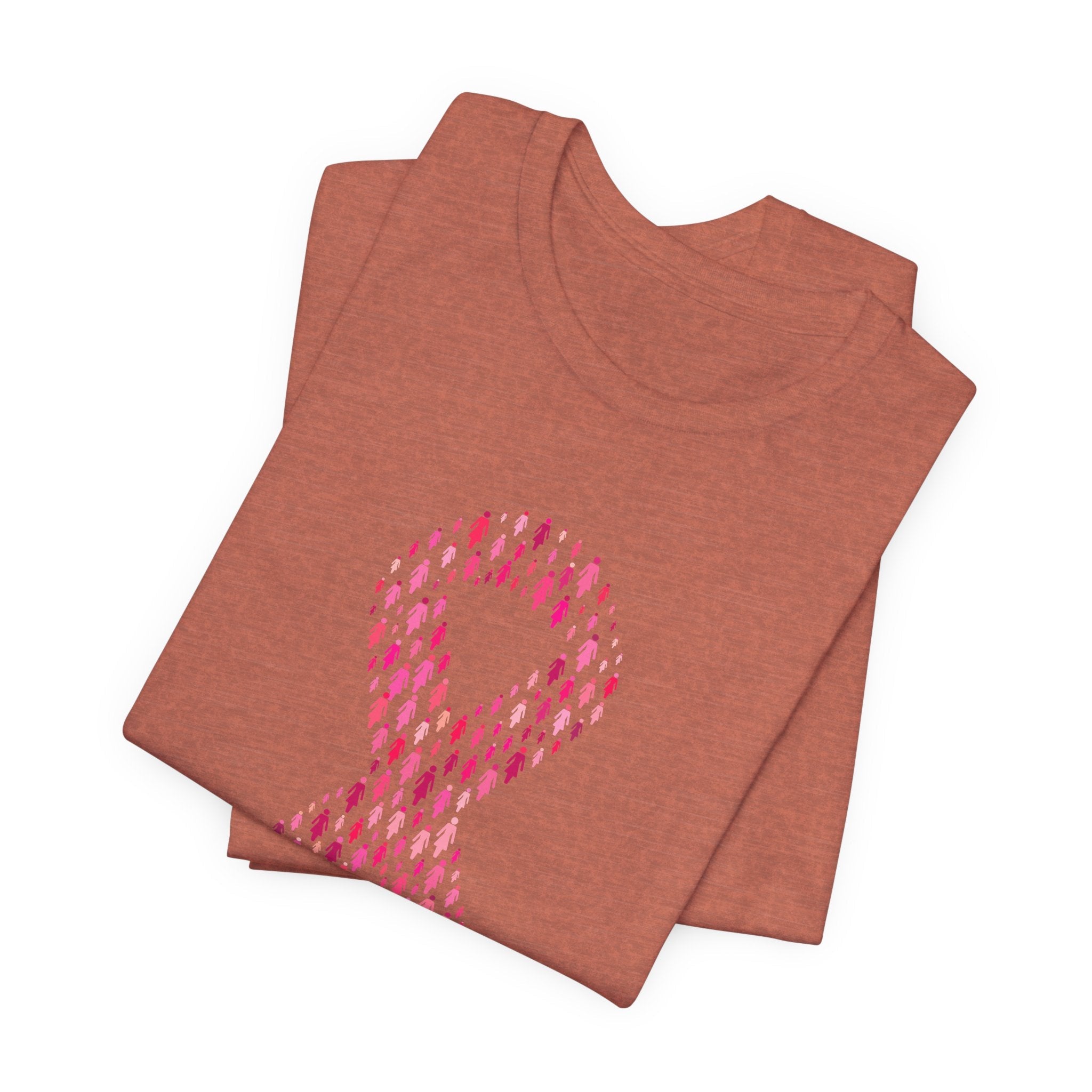 POP Culture Classics Pink Ribbons Unisex Jersey Short Sleeve T-Shirt - POPvault