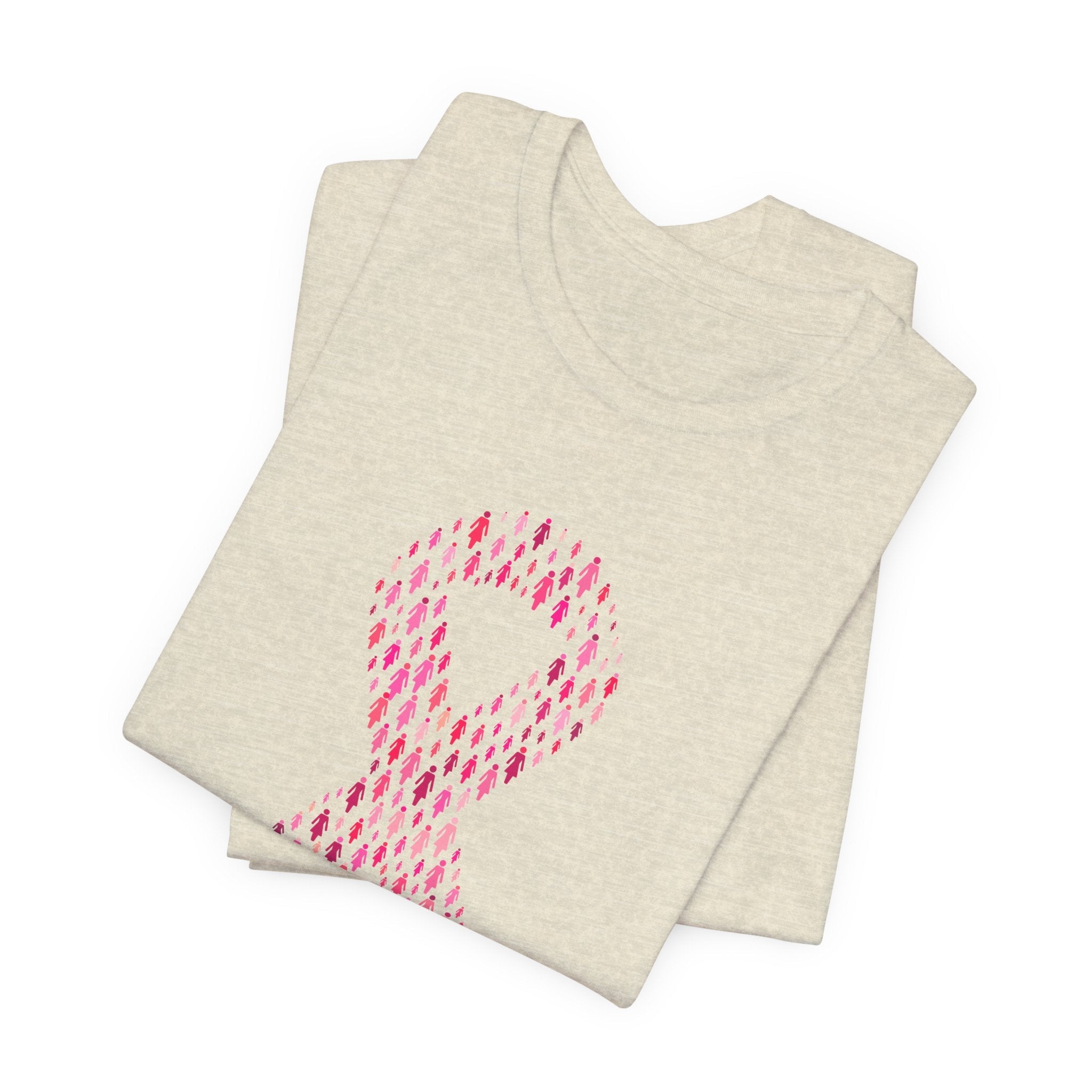 POP Culture Classics Pink Ribbons Unisex Jersey Short Sleeve T-Shirt - POPvault