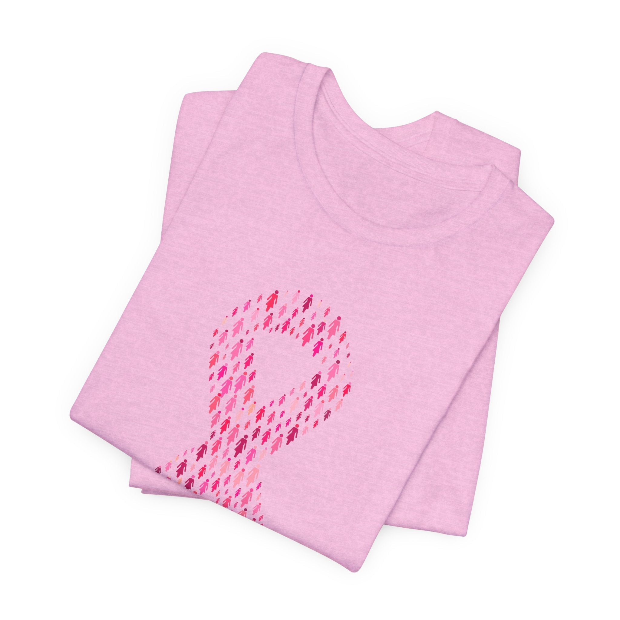 POP Culture Classics Pink Ribbons Unisex Jersey Short Sleeve T-Shirt - POPvault