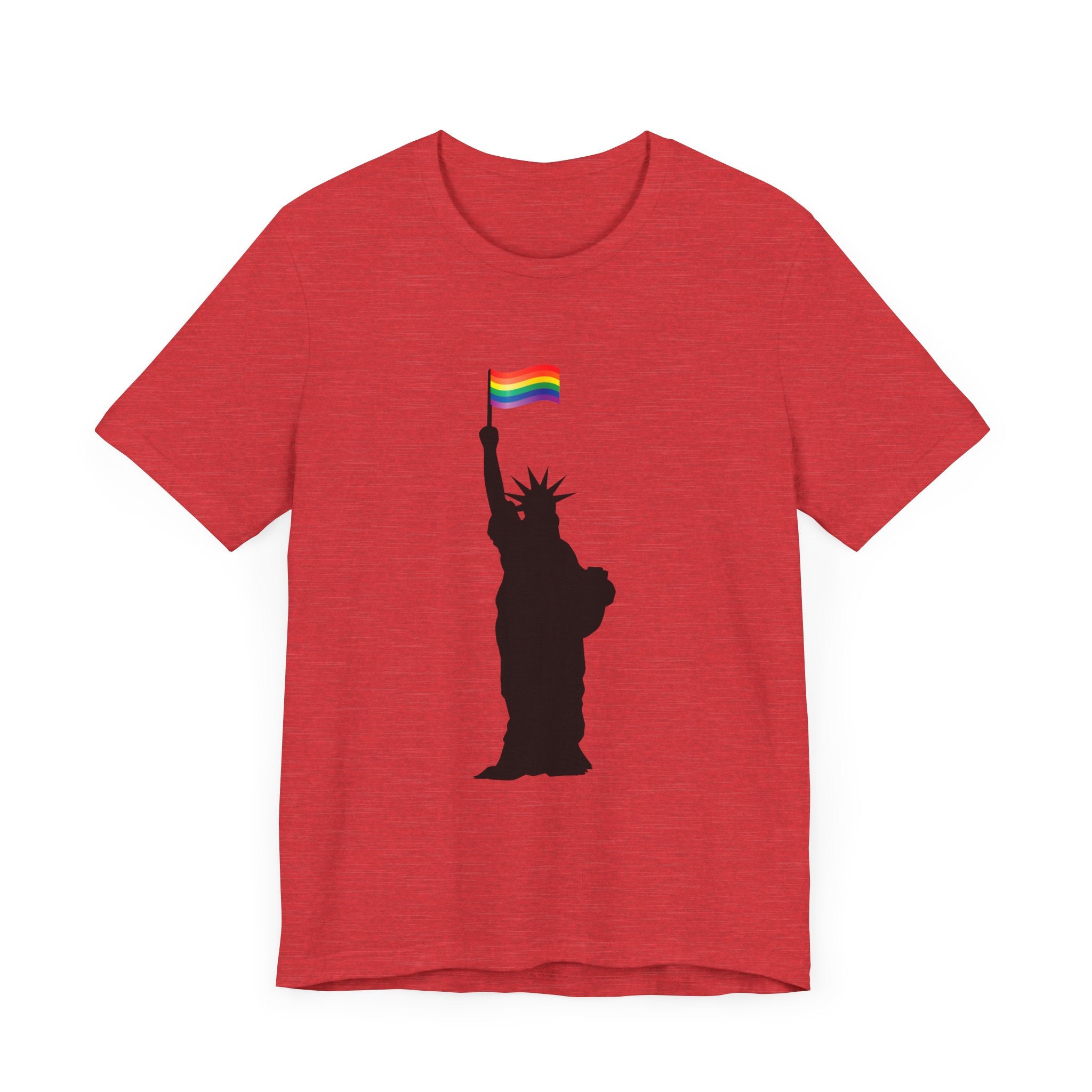 POP Culture Classics Pride Lady Liberty Unisex Jersey Short Sleeve T-Shirt - POPvault