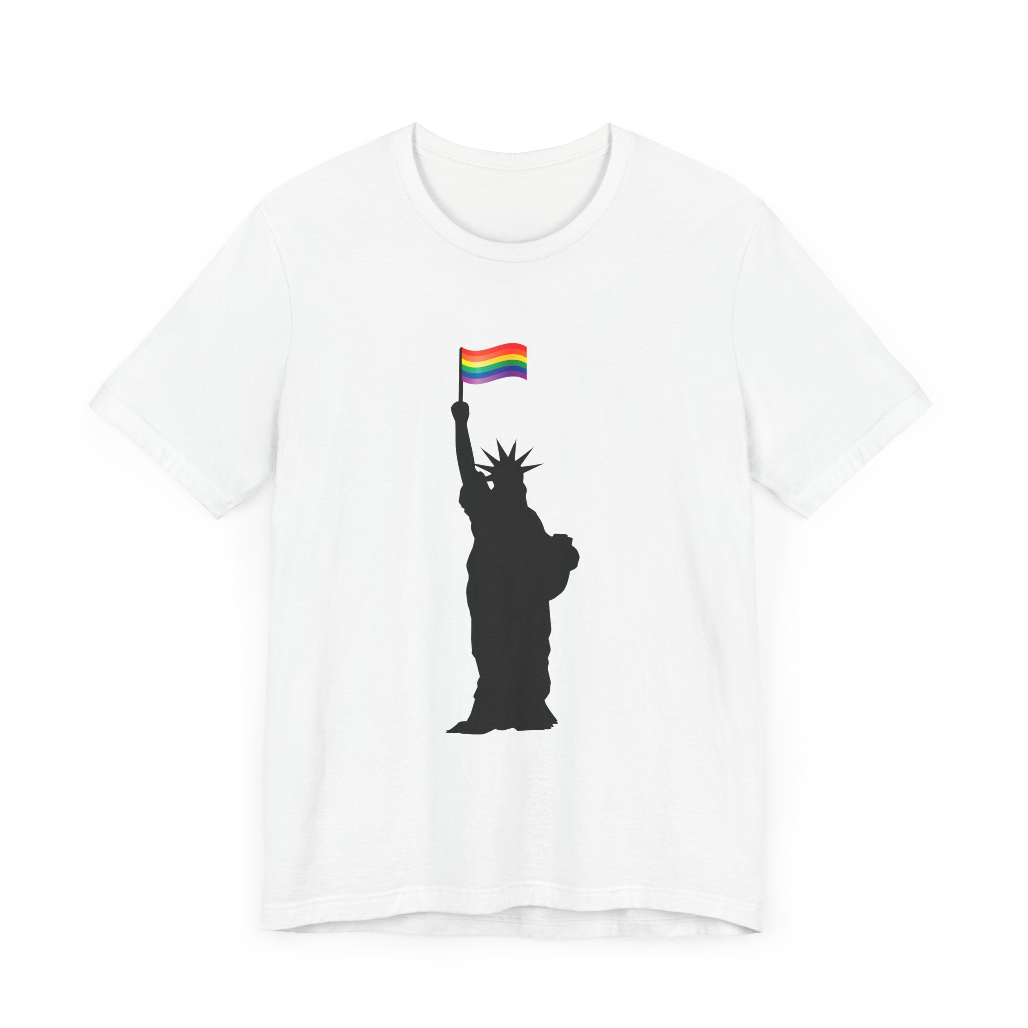 POP Culture Classics Pride Lady Liberty Unisex Jersey Short Sleeve T-Shirt - POPvault