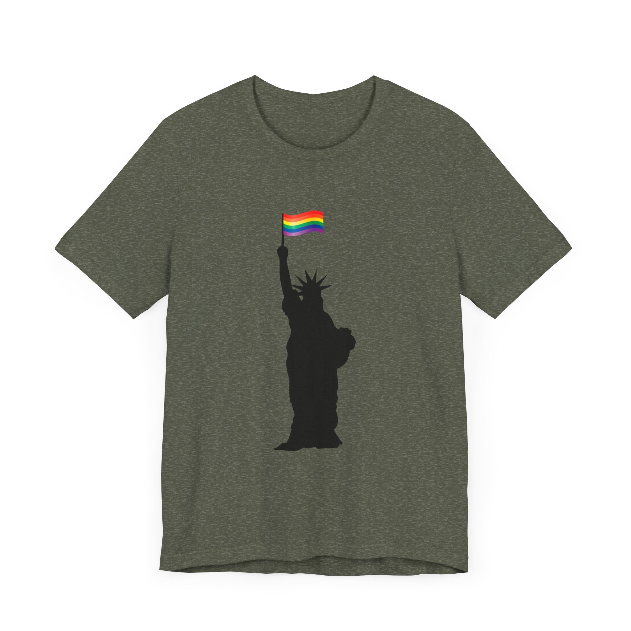 POP Culture Classics Pride Lady Liberty Unisex Jersey Short Sleeve T-Shirt - POPvault