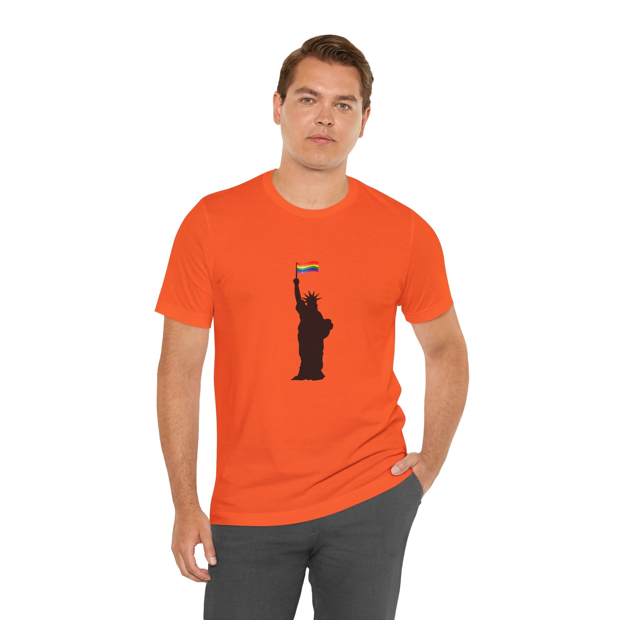 POP Culture Classics Pride Lady Liberty Unisex Jersey Short Sleeve T-Shirt - POPvault