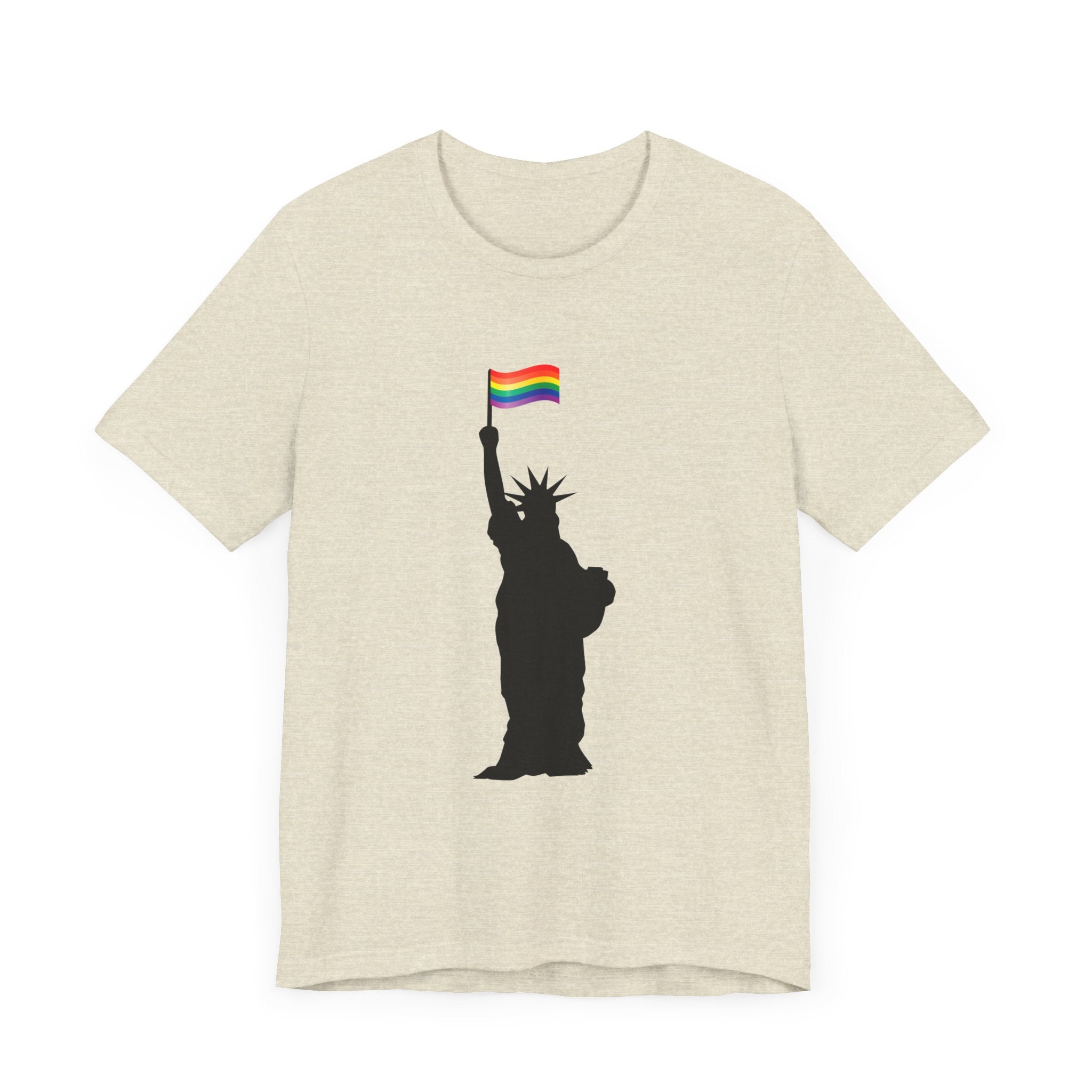 POP Culture Classics Pride Lady Liberty Unisex Jersey Short Sleeve T-Shirt - POPvault