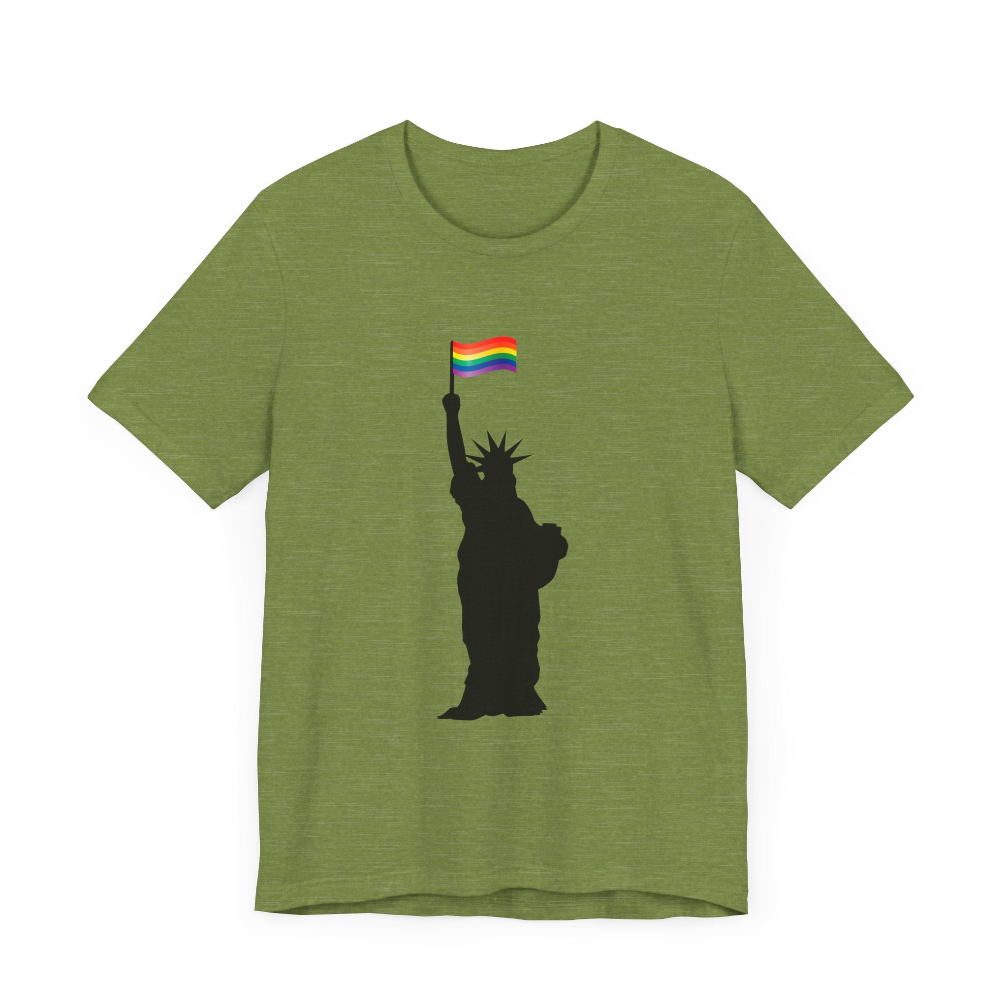 POP Culture Classics Pride Lady Liberty Unisex Jersey Short Sleeve T-Shirt - POPvault