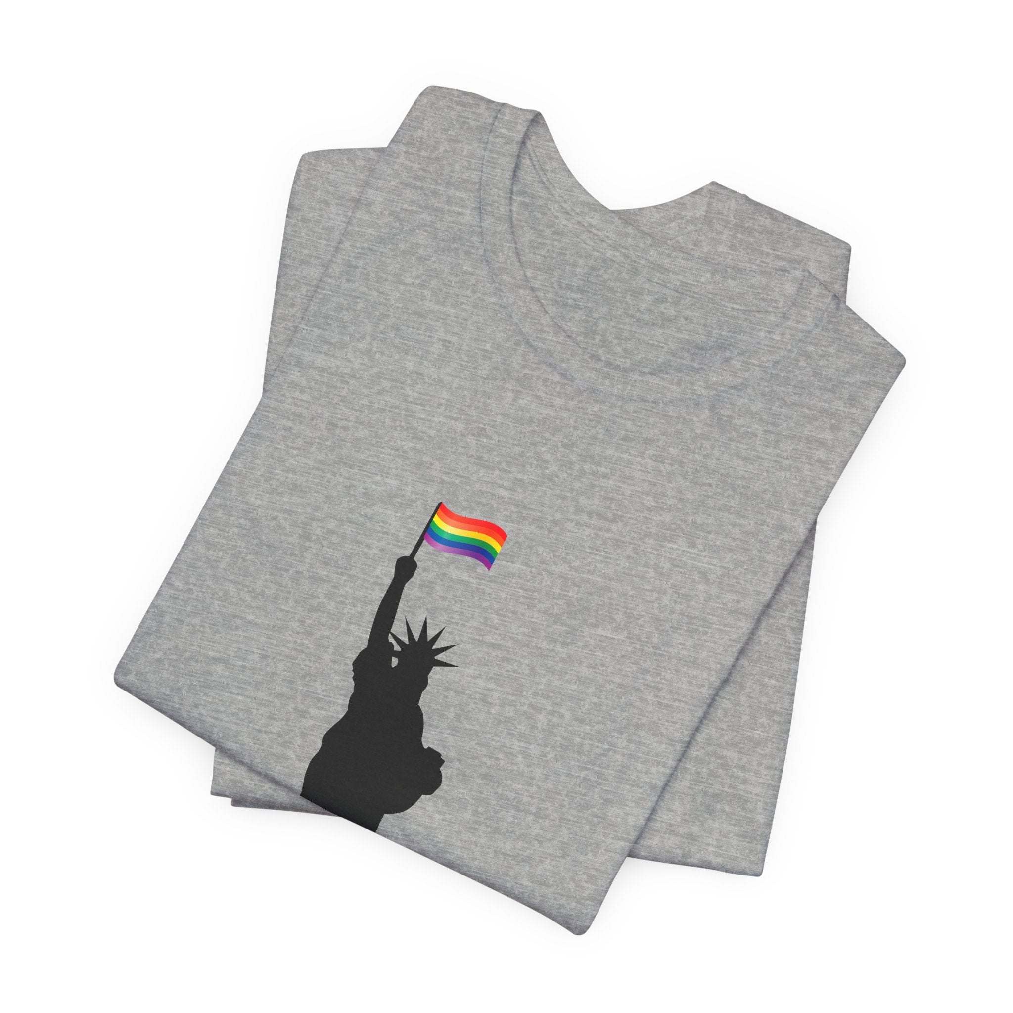 POP Culture Classics Pride Lady Liberty Unisex Jersey Short Sleeve T-Shirt - POPvault
