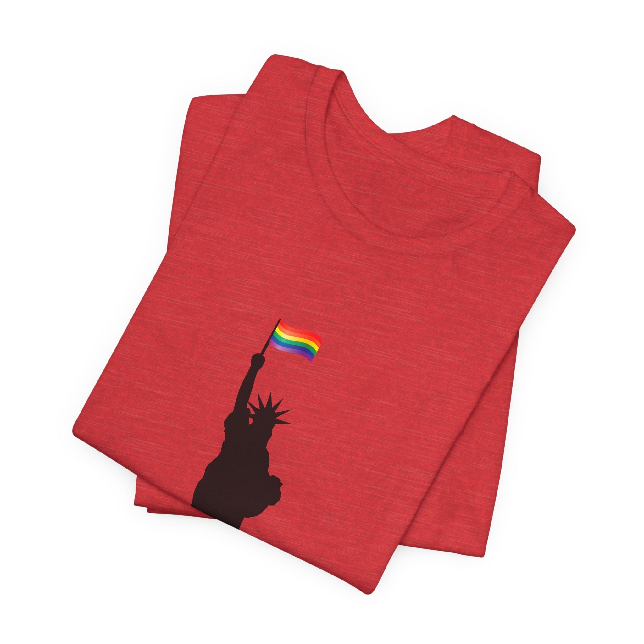 POP Culture Classics Pride Lady Liberty Unisex Jersey Short Sleeve T-Shirt - POPvault