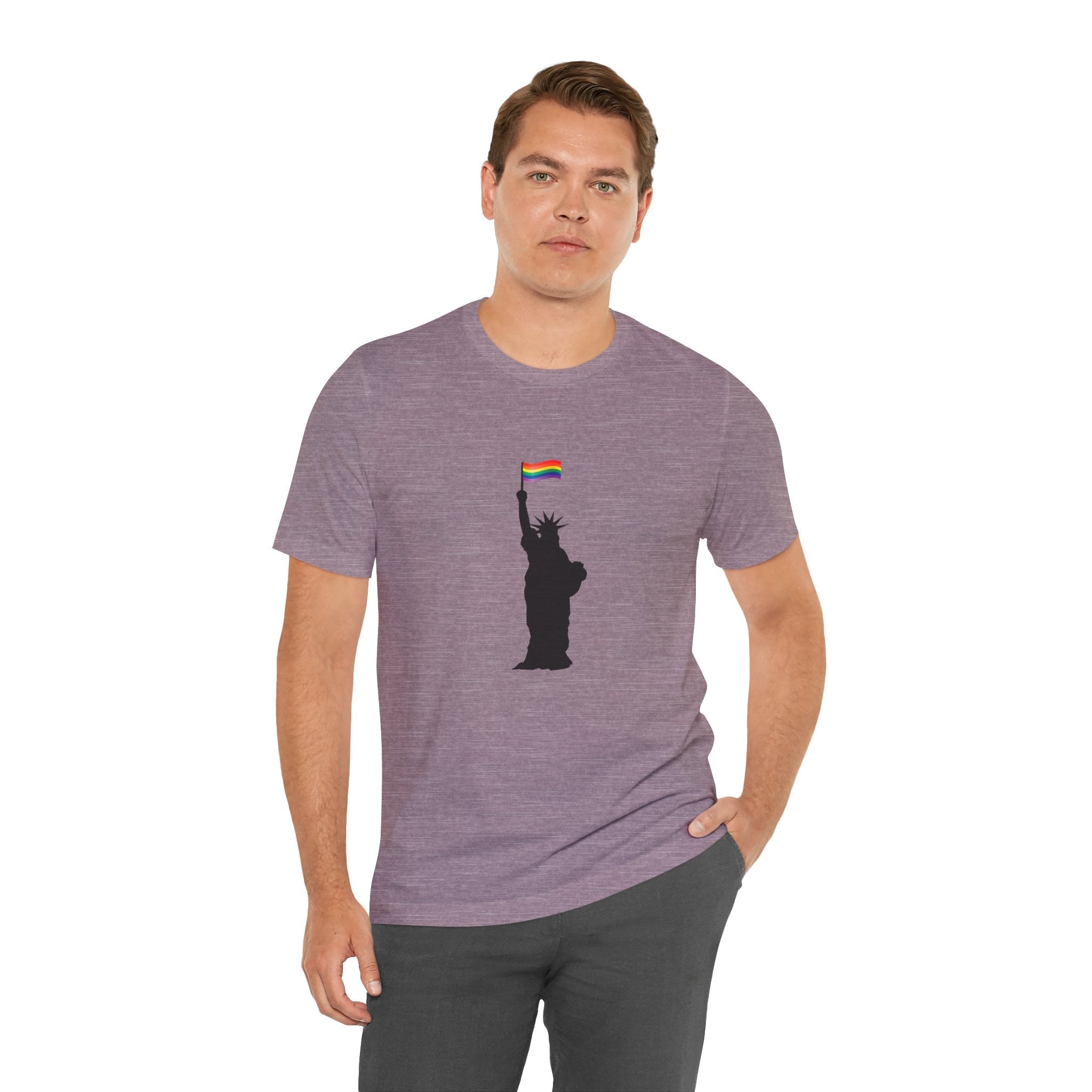 POP Culture Classics Pride Lady Liberty Unisex Jersey Short Sleeve T-Shirt - POPvault