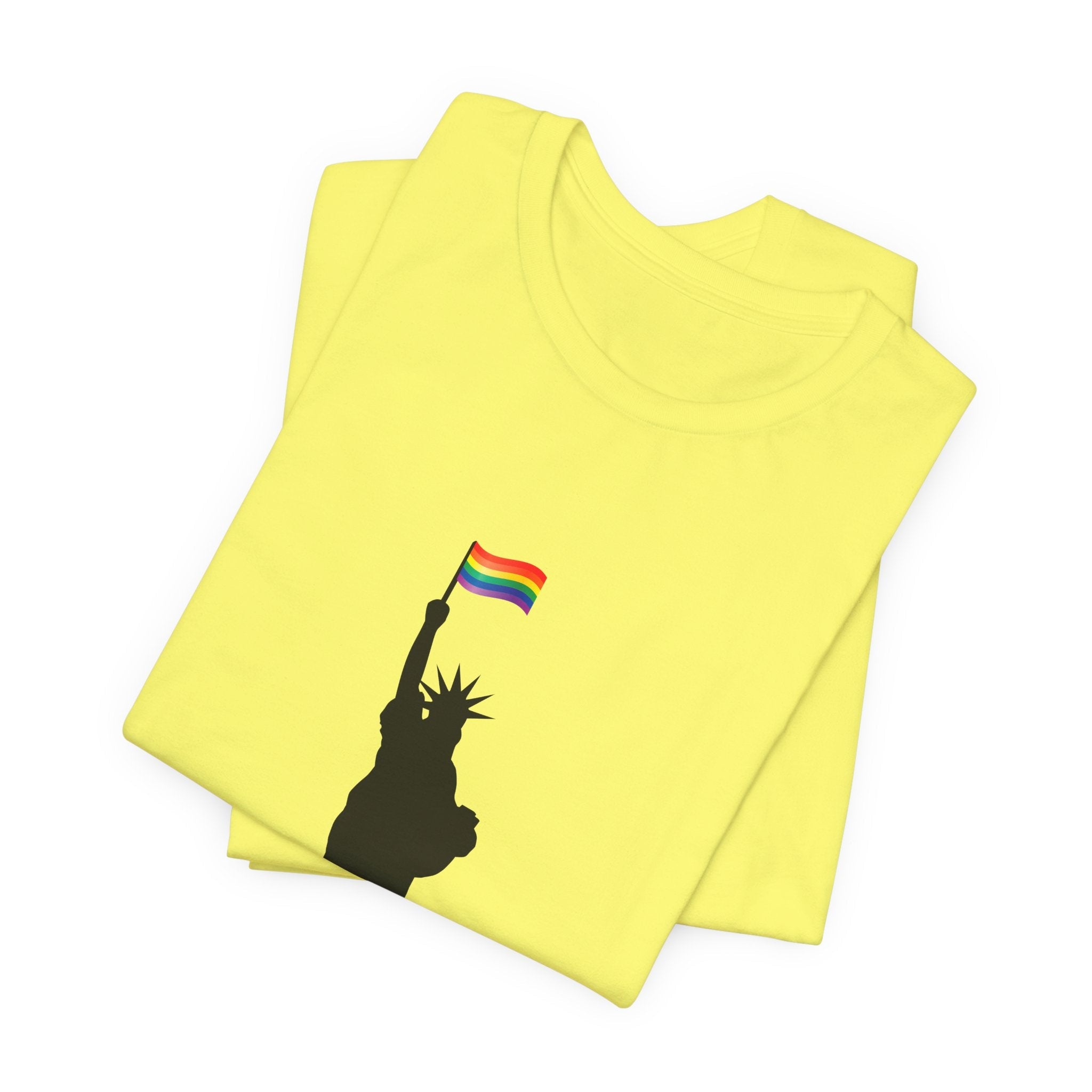 POP Culture Classics Pride Lady Liberty Unisex Jersey Short Sleeve T-Shirt - POPvault
