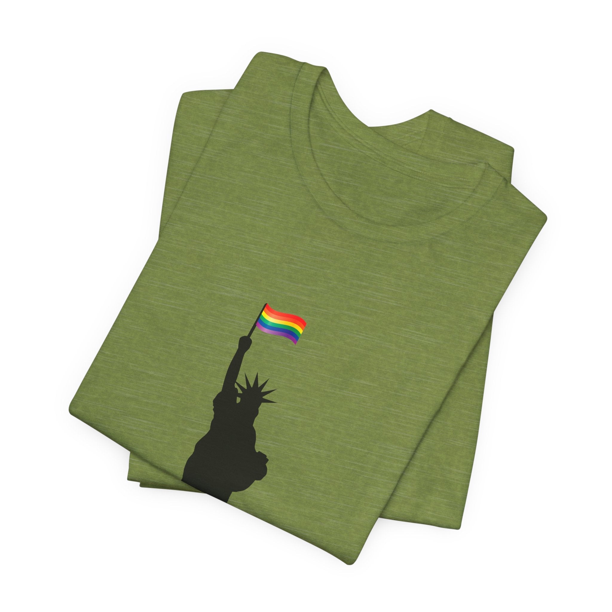 POP Culture Classics Pride Lady Liberty Unisex Jersey Short Sleeve T-Shirt - POPvault