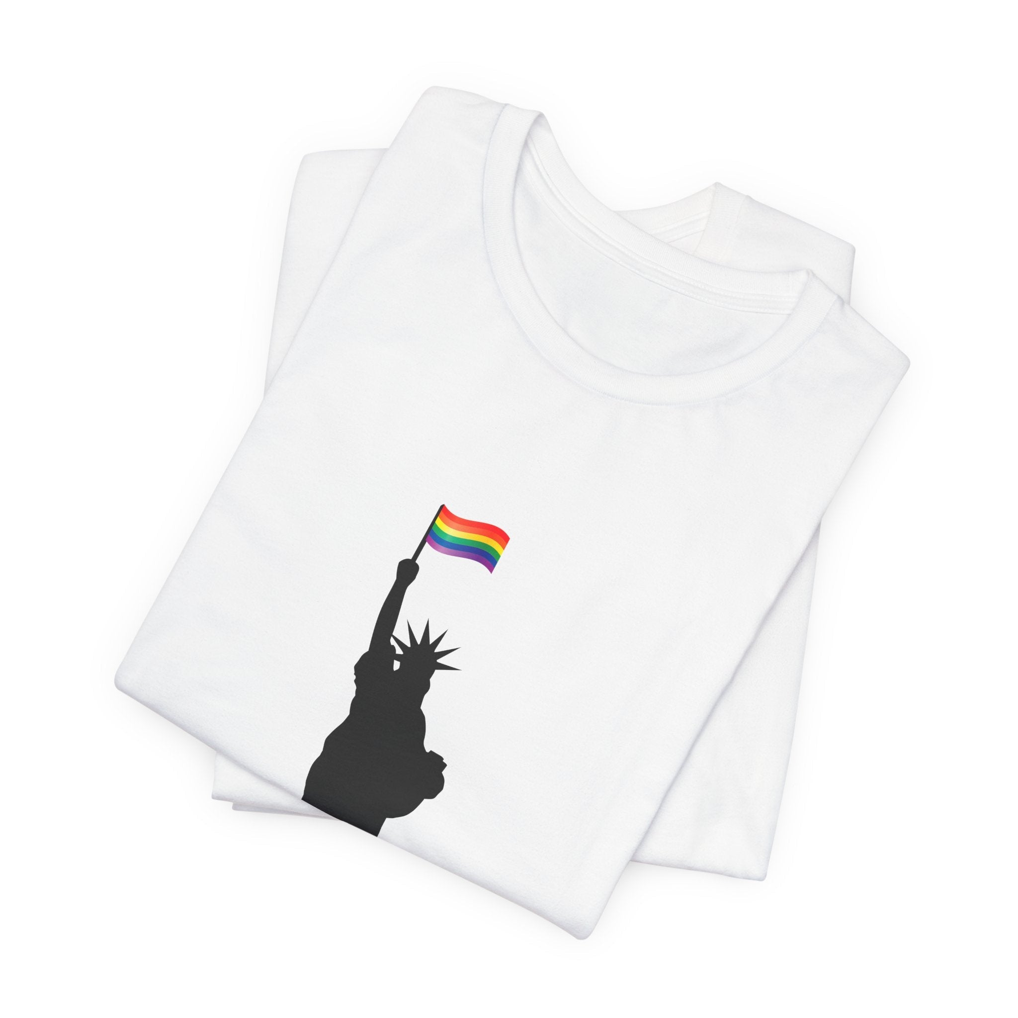 POP Culture Classics Pride Lady Liberty Unisex Jersey Short Sleeve T-Shirt - POPvault
