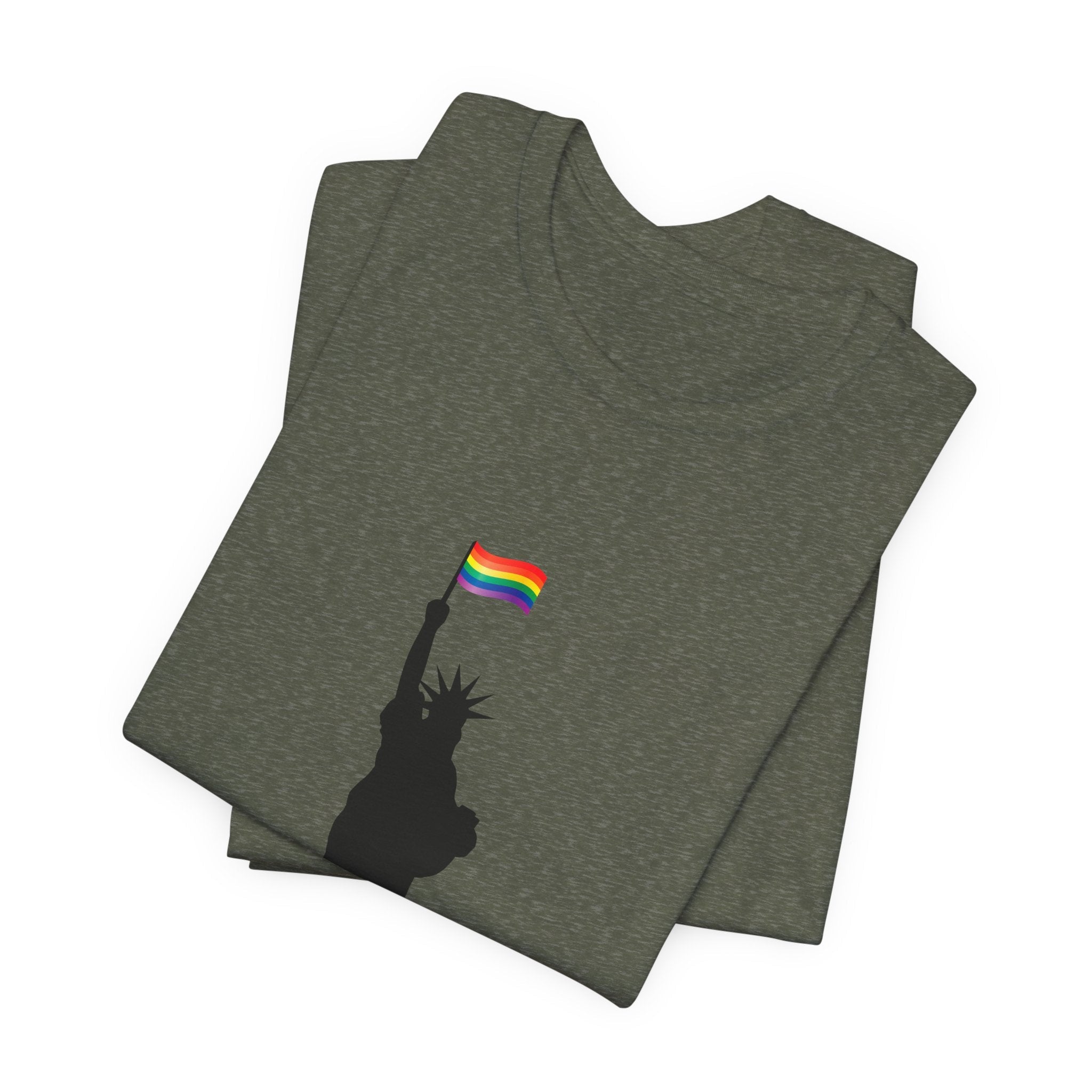 POP Culture Classics Pride Lady Liberty Unisex Jersey Short Sleeve T-Shirt - POPvault