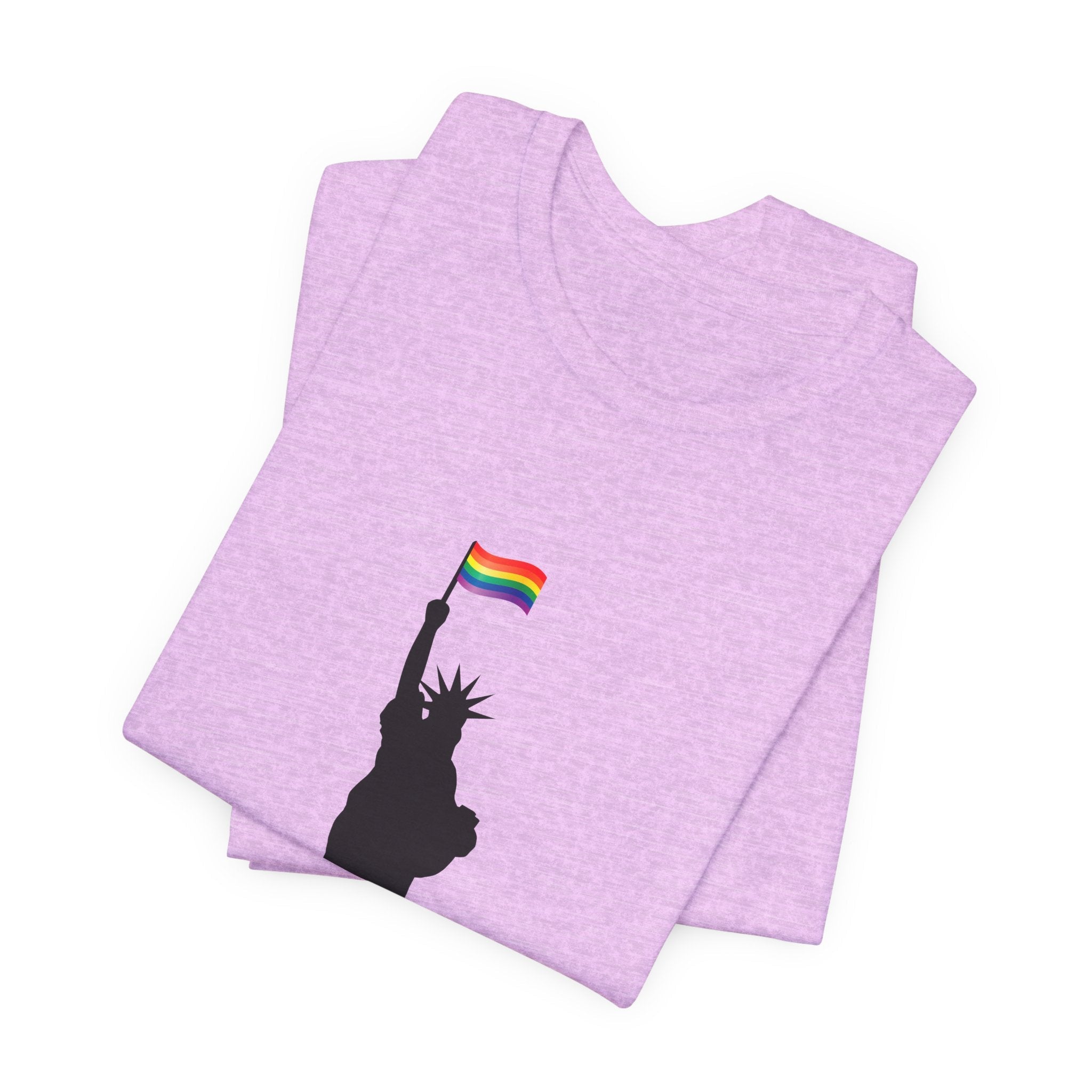 POP Culture Classics Pride Lady Liberty Unisex Jersey Short Sleeve T-Shirt - POPvault