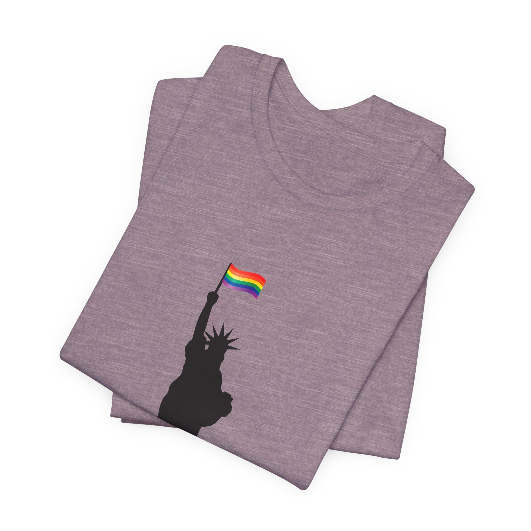 POP Culture Classics Pride Lady Liberty Unisex Jersey Short Sleeve T-Shirt - POPvault