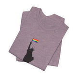POP Culture Classics Pride Lady Liberty Unisex Jersey Short Sleeve T-Shirt - POPvault
