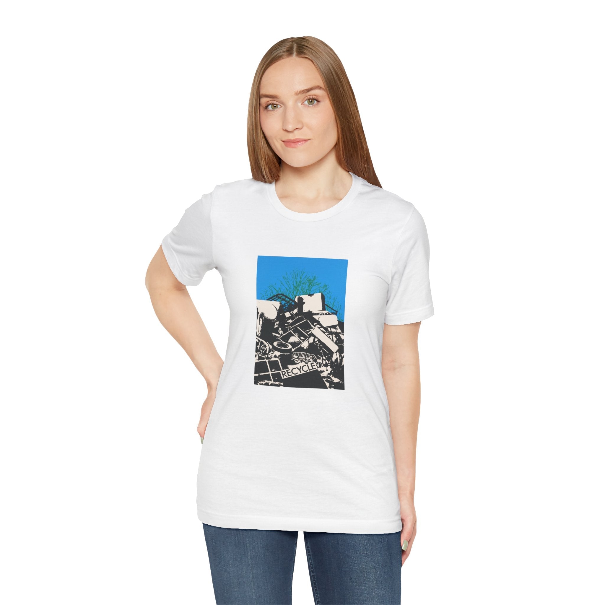 POP Culture Classics Recycle Unisex Jersey Short Sleeve T-Shirt - POPvault