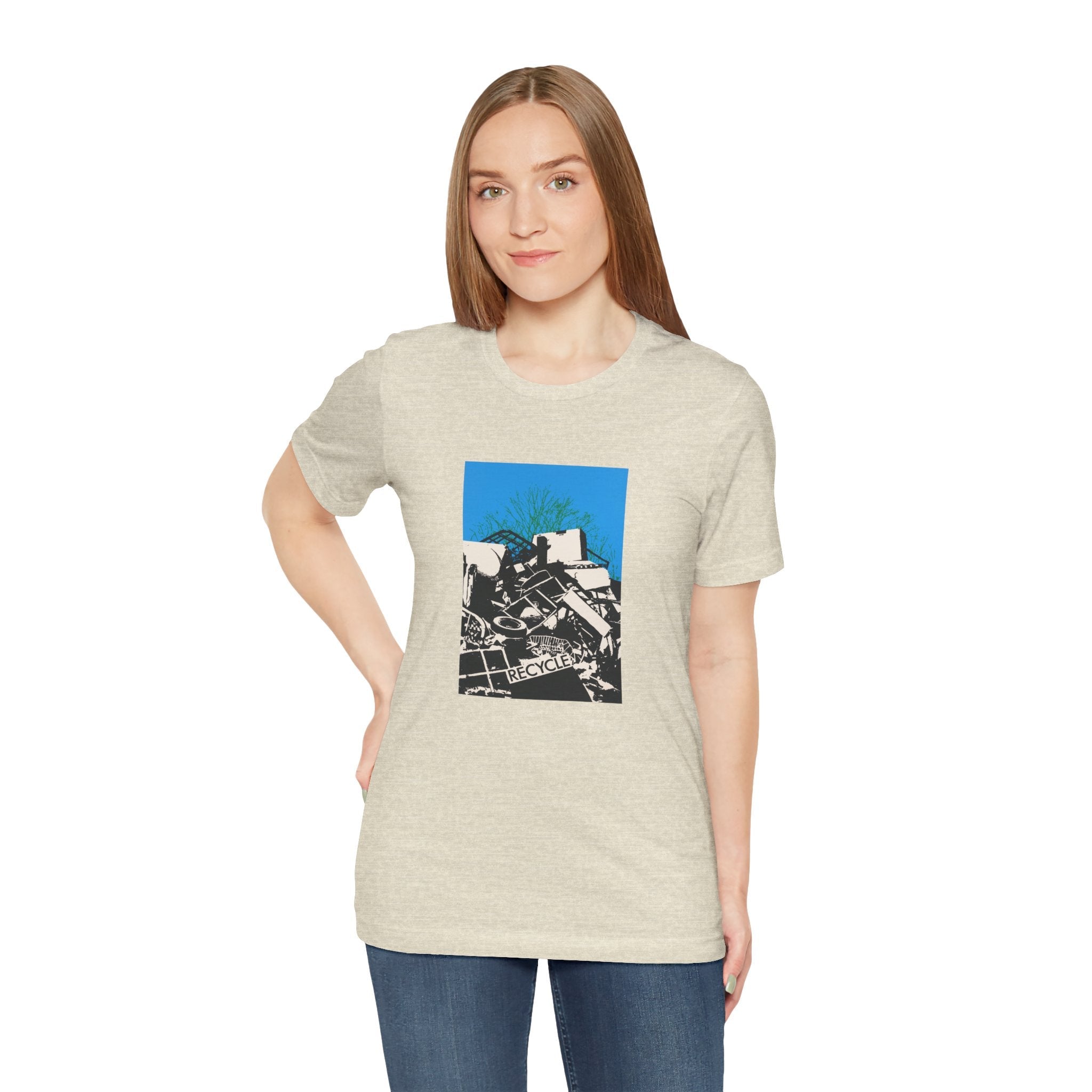 POP Culture Classics Recycle Unisex Jersey Short Sleeve T-Shirt - POPvault