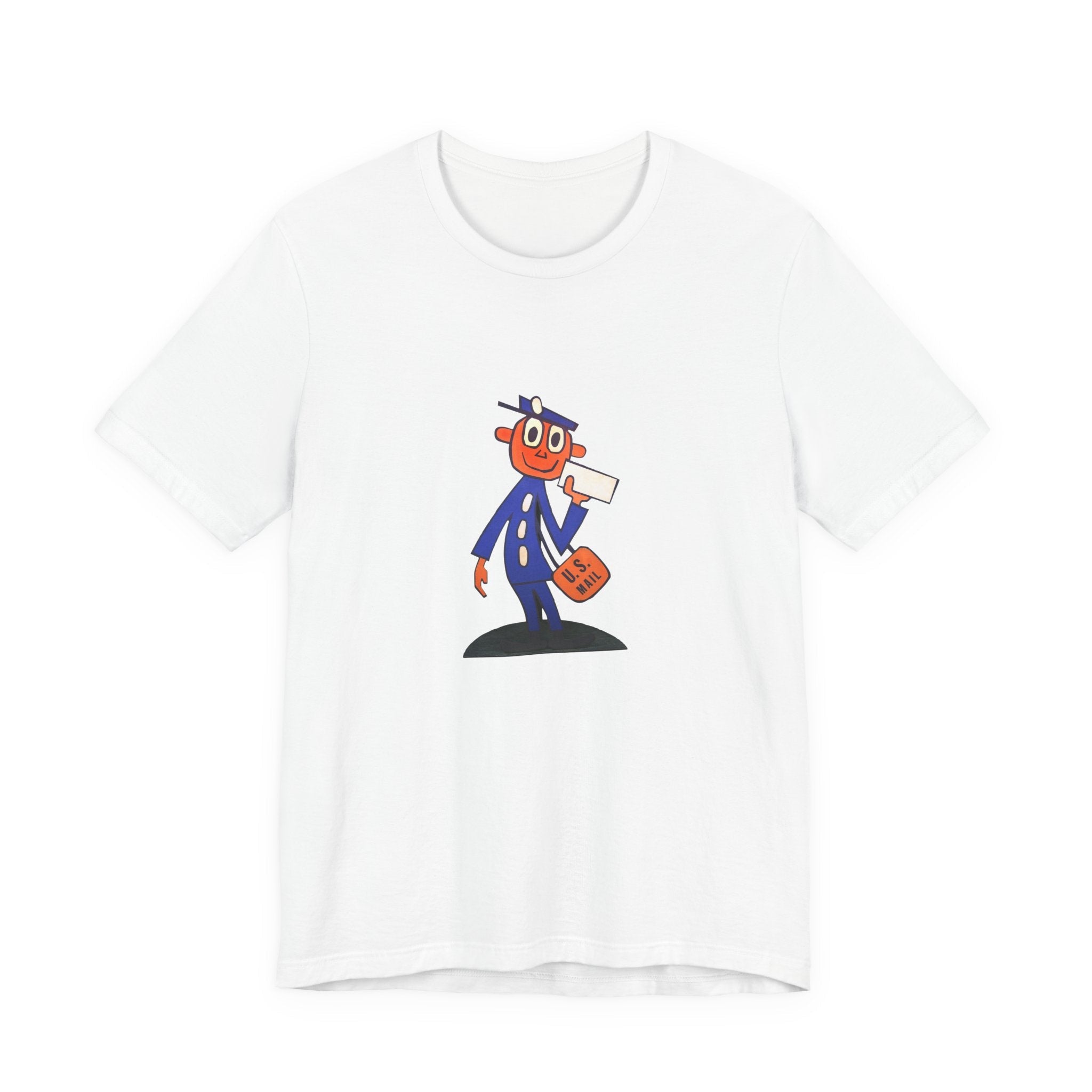 POP Culture Classics Retro Mailman Logo Unisex Jersey Short Sleeve T-Shirt - POPvault