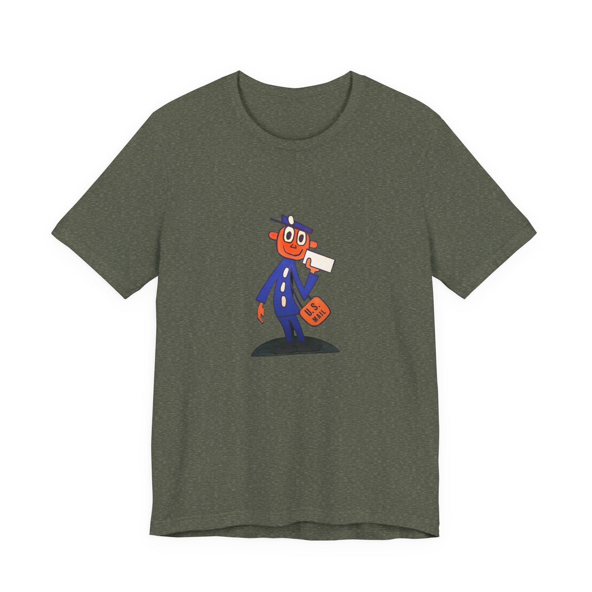 POP Culture Classics Retro Mailman Logo Unisex Jersey Short Sleeve T-Shirt - POPvault