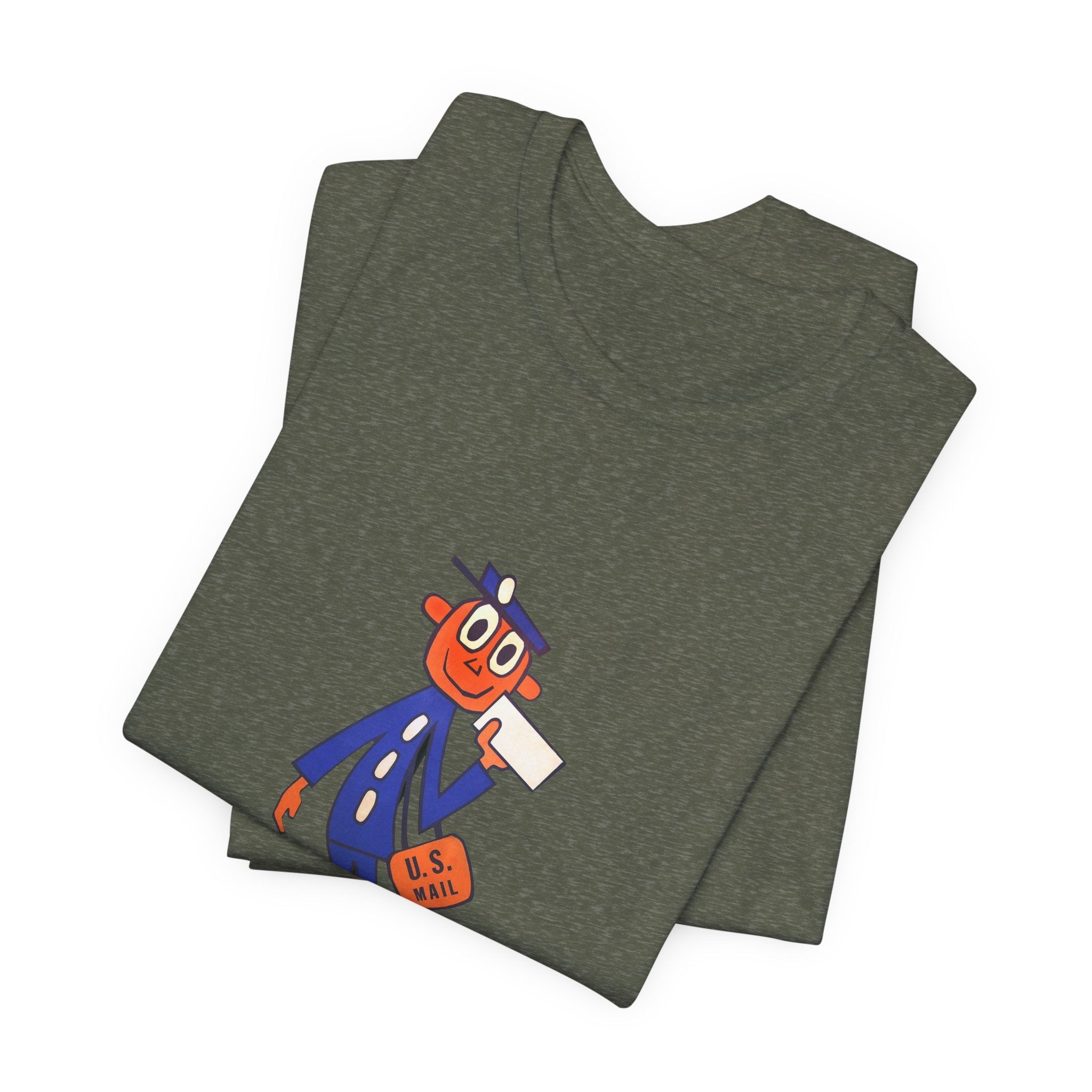 POP Culture Classics Retro Mailman Logo Unisex Jersey Short Sleeve T-Shirt - POPvault