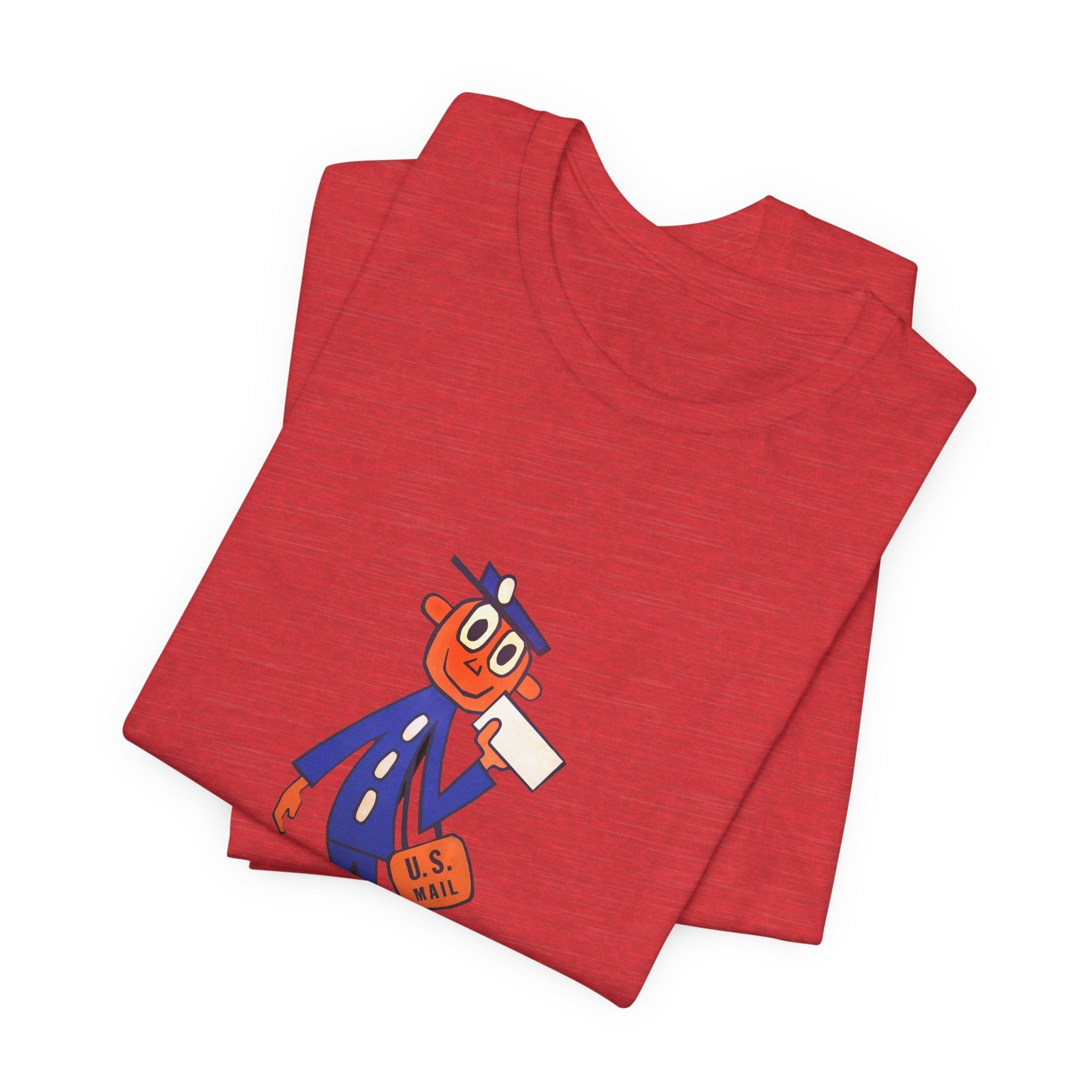 POP Culture Classics Retro Mailman Logo Unisex Jersey Short Sleeve T-Shirt - POPvault