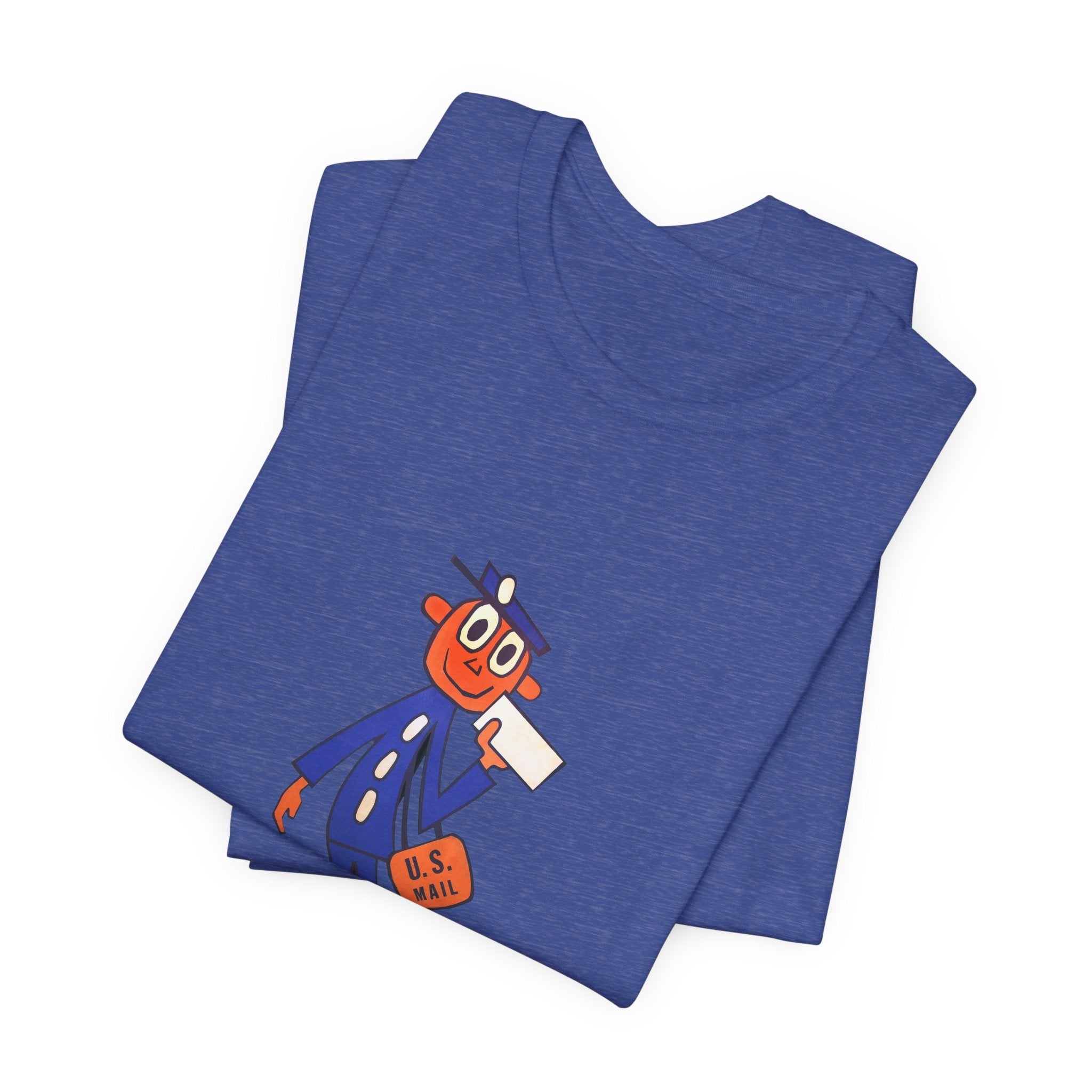 POP Culture Classics Retro Mailman Logo Unisex Jersey Short Sleeve T-Shirt - POPvault
