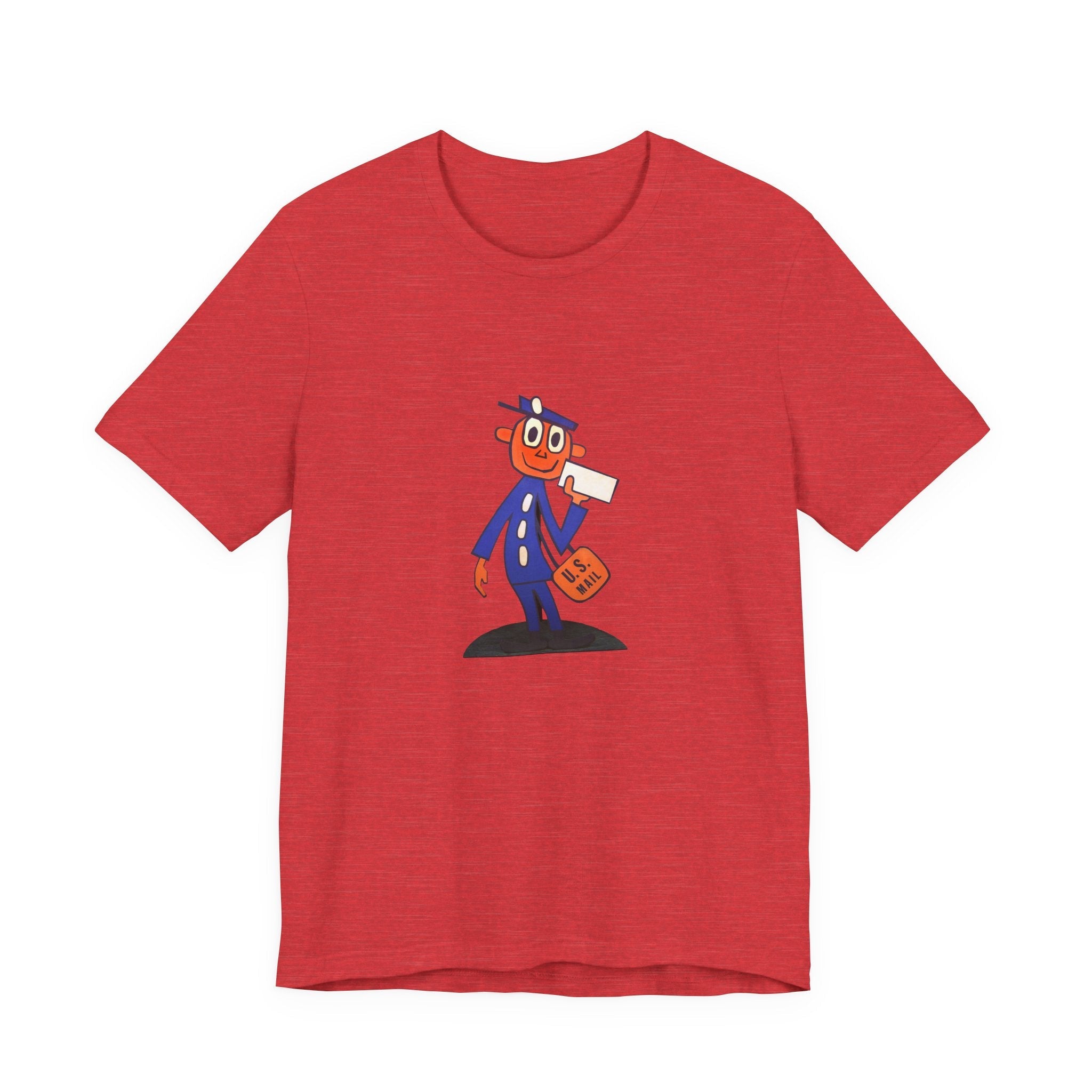 POP Culture Classics Retro Mailman Logo Unisex Jersey Short Sleeve T-Shirt - POPvault