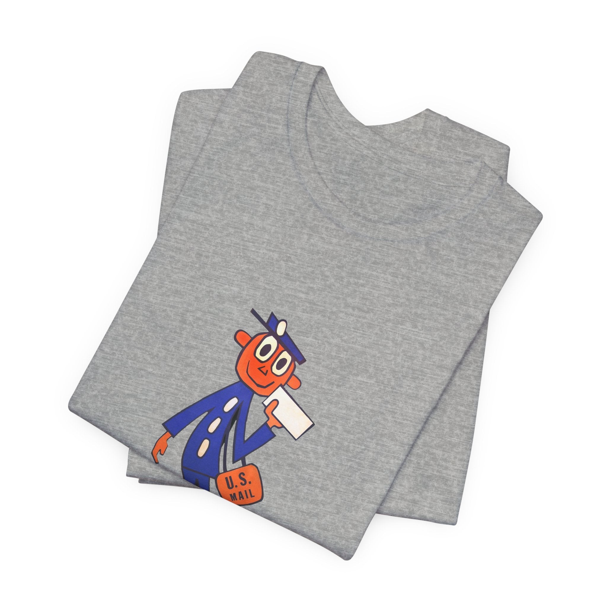 POP Culture Classics Retro Mailman Logo Unisex Jersey Short Sleeve T-Shirt - POPvault