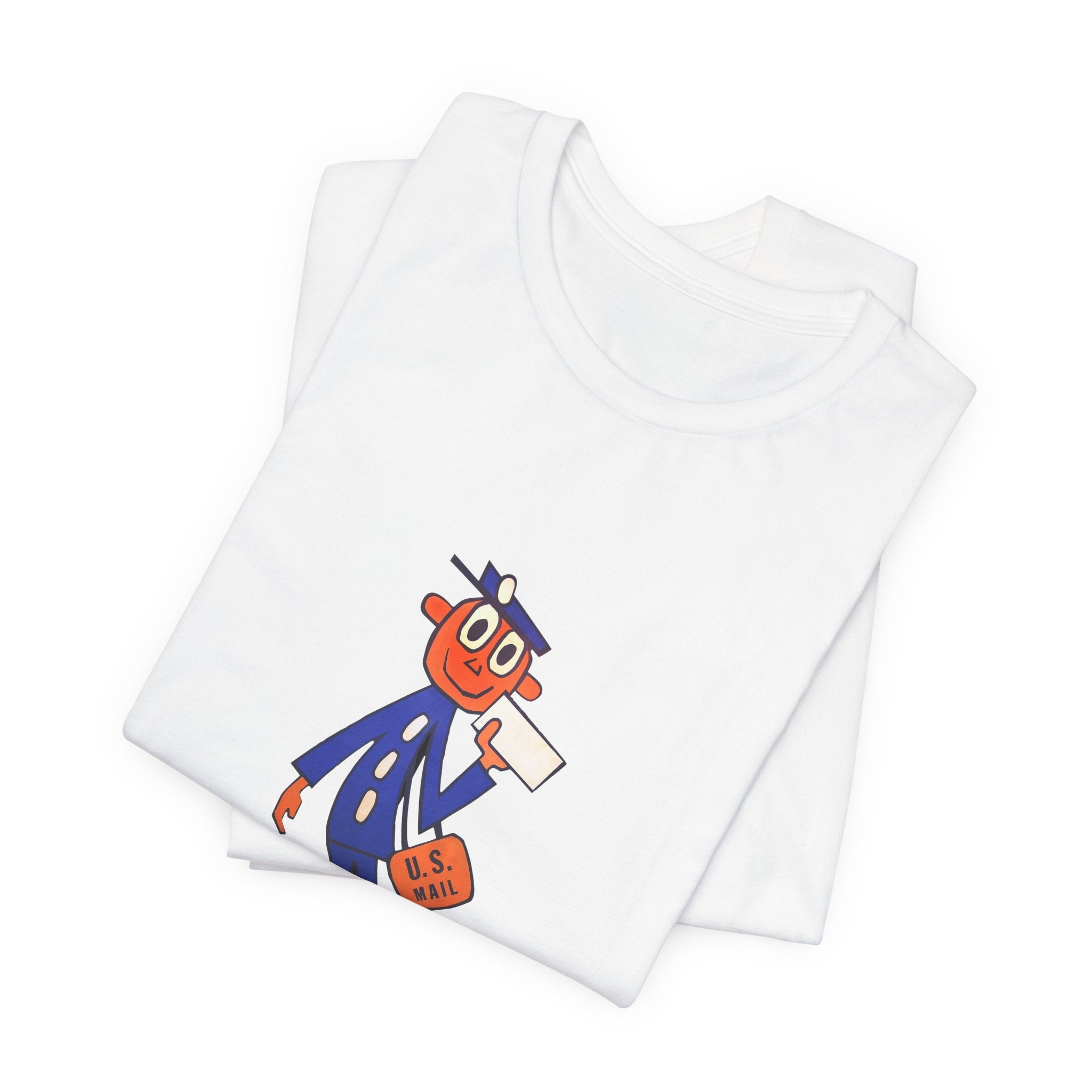 POP Culture Classics Retro Mailman Logo Unisex Jersey Short Sleeve T-Shirt - POPvault