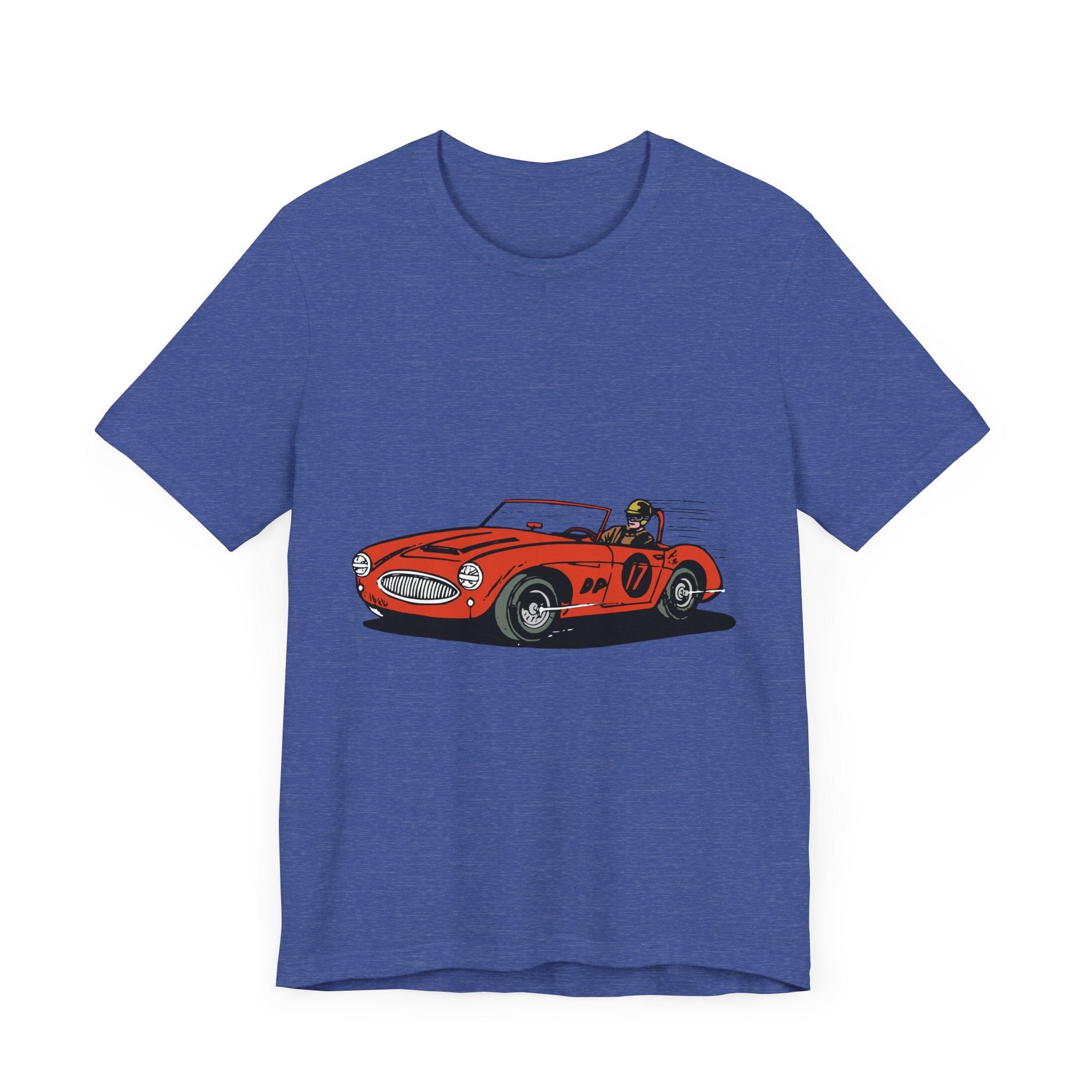POP Culture Classics Retro Race Car Unisex Jersey Short Sleeve T-Shirt - POPvault