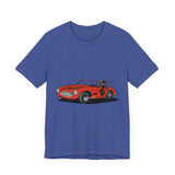 POP Culture Classics Retro Race Car Unisex Jersey Short Sleeve T-Shirt - POPvault