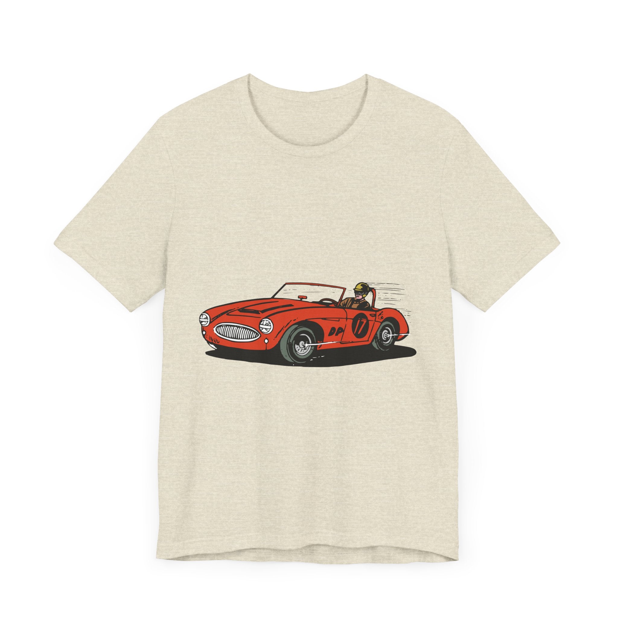 POP Culture Classics Retro Race Car Unisex Jersey Short Sleeve T-Shirt - POPvault