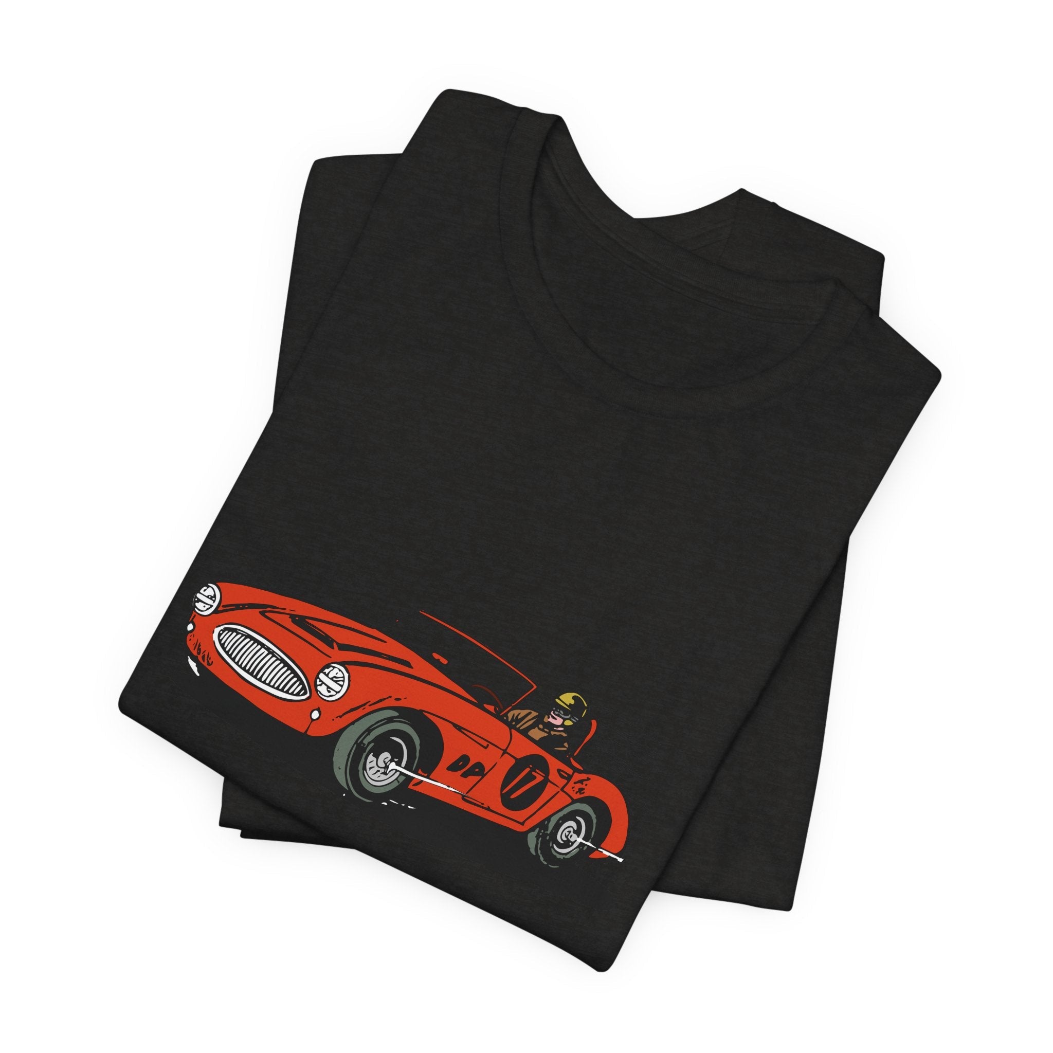 POP Culture Classics Retro Race Car Unisex Jersey Short Sleeve T-Shirt - POPvault