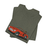POP Culture Classics Retro Race Car Unisex Jersey Short Sleeve T-Shirt - POPvault