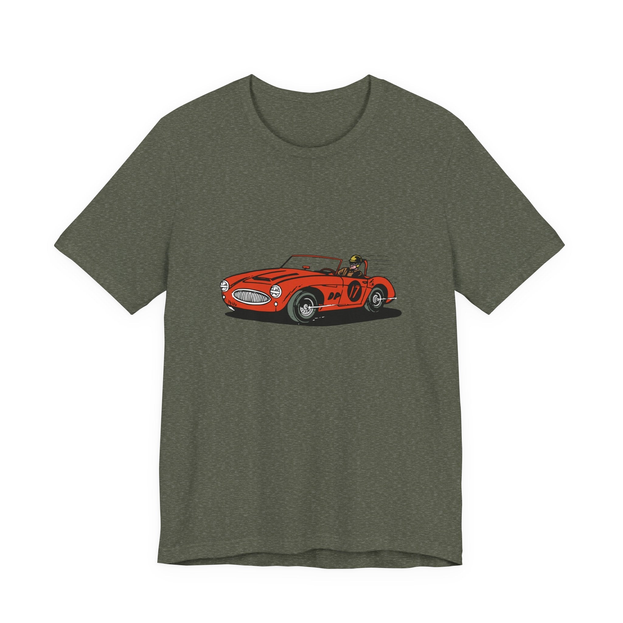 POP Culture Classics Retro Race Car Unisex Jersey Short Sleeve T-Shirt - POPvault