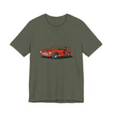 POP Culture Classics Retro Race Car Unisex Jersey Short Sleeve T-Shirt - POPvault