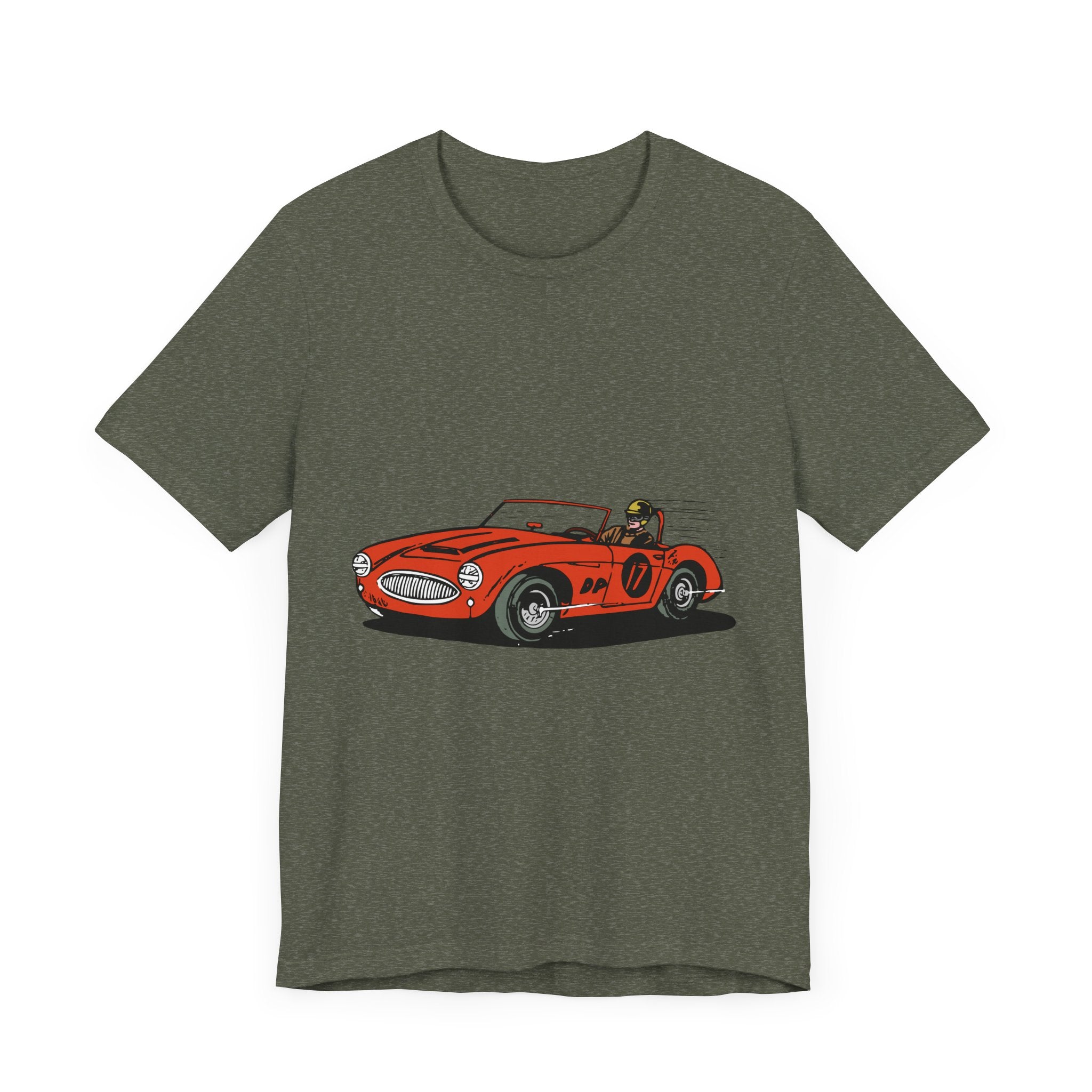 POP Culture Classics Retro Race Car Unisex Jersey Short Sleeve T-Shirt - POPvault