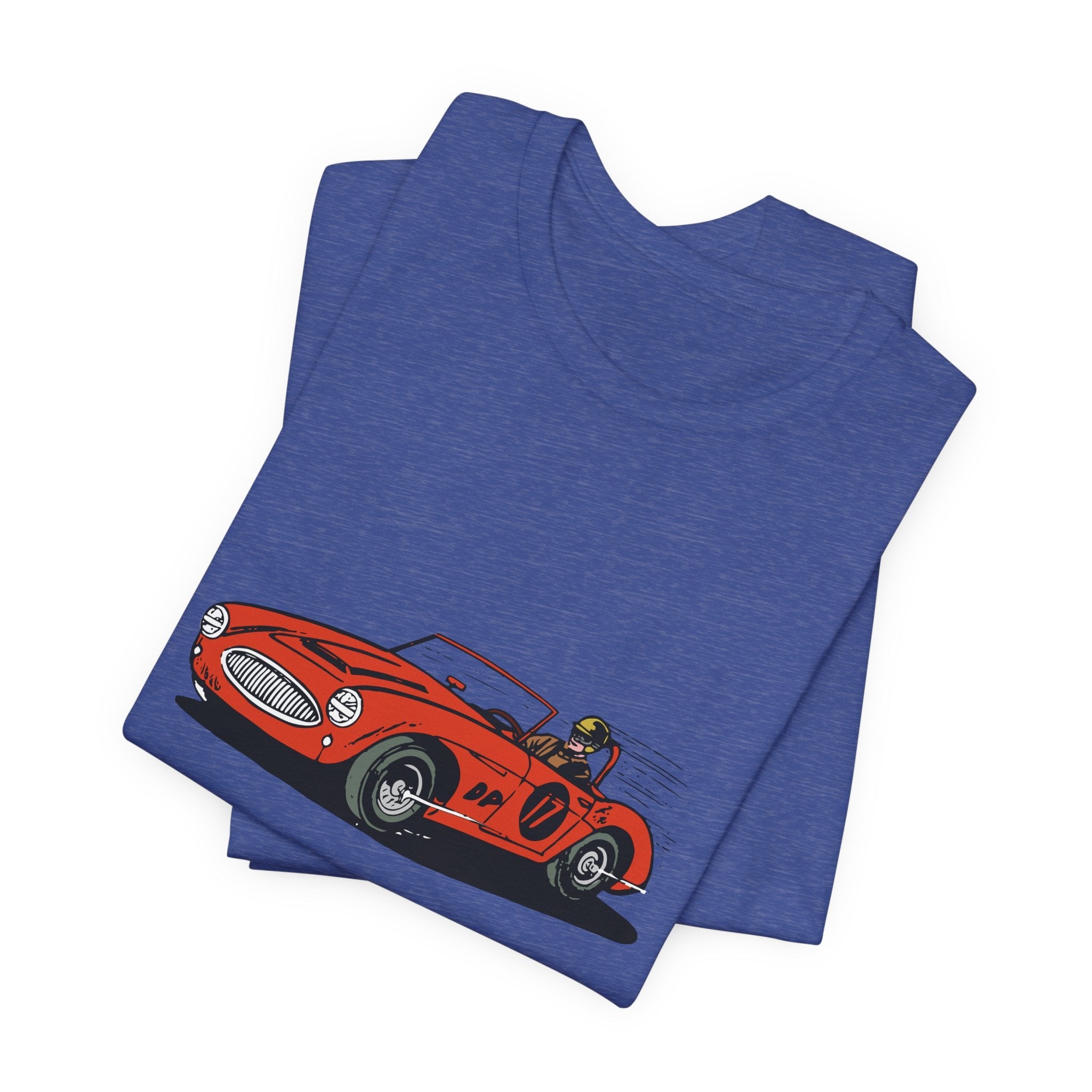 POP Culture Classics Retro Race Car Unisex Jersey Short Sleeve T-Shirt - POPvault