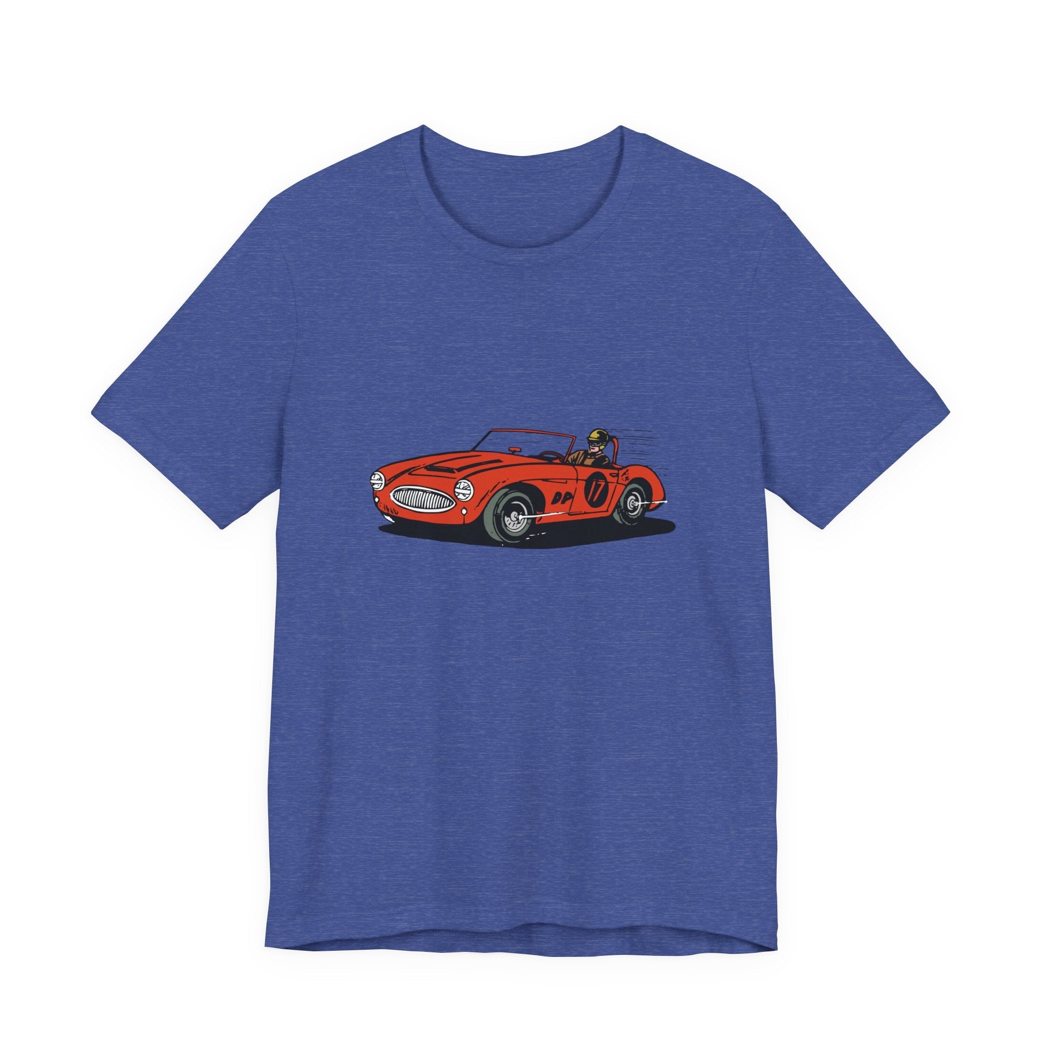 POP Culture Classics Retro Race Car Unisex Jersey Short Sleeve T-Shirt - POPvault