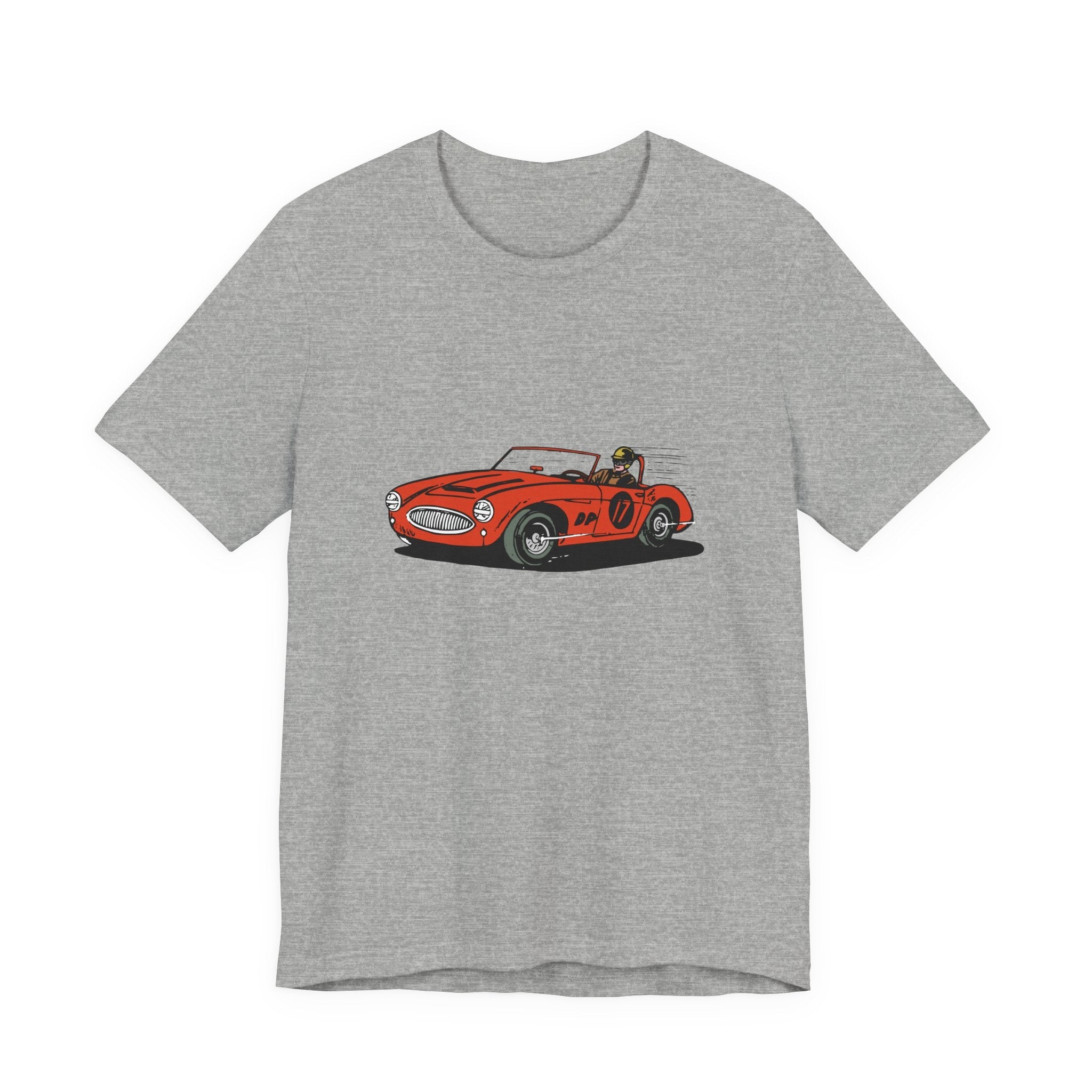 POP Culture Classics Retro Race Car Unisex Jersey Short Sleeve T-Shirt - POPvault