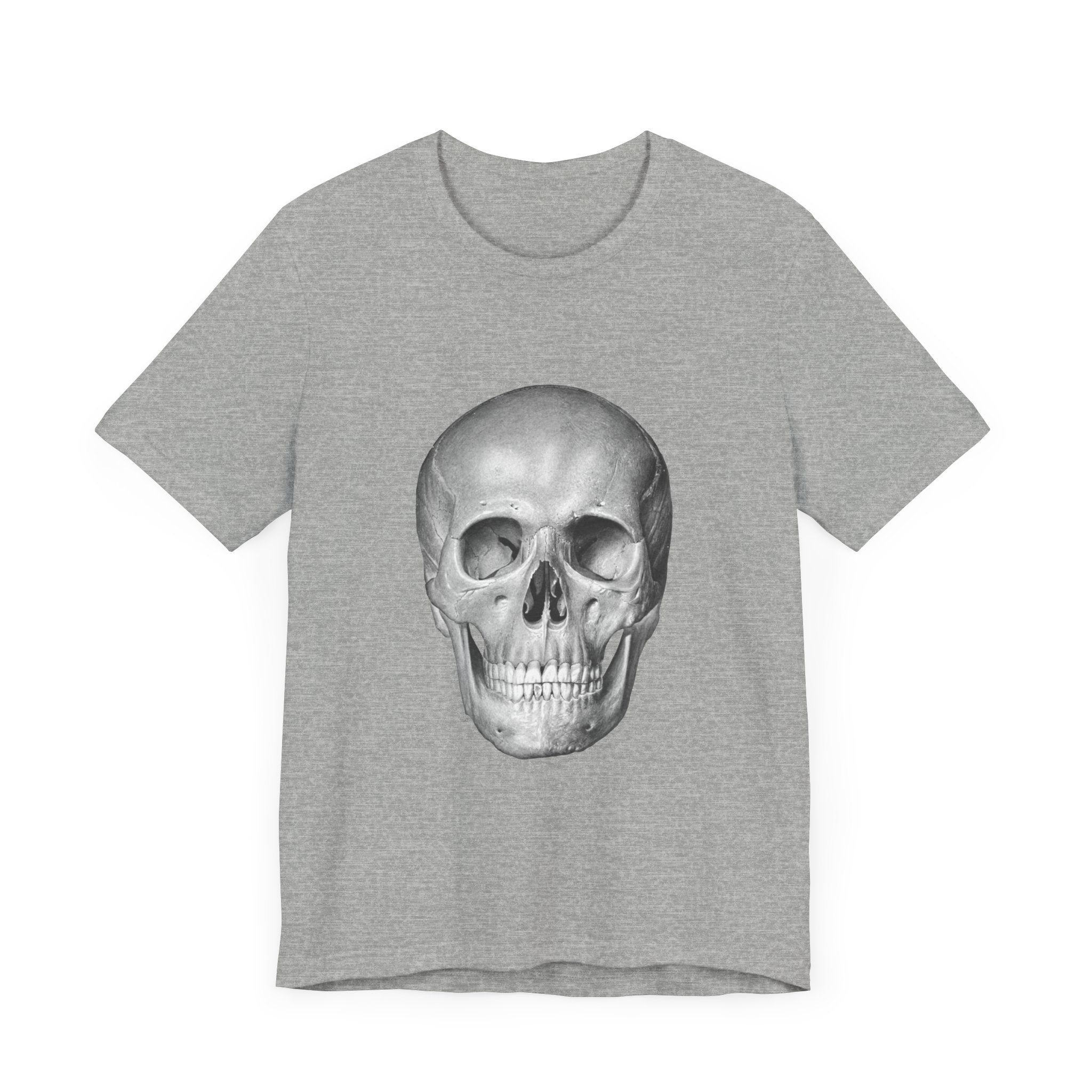 POP Culture Classics Skull B & W Unisex Jersey Short Sleeve T-Shirt - POPvault