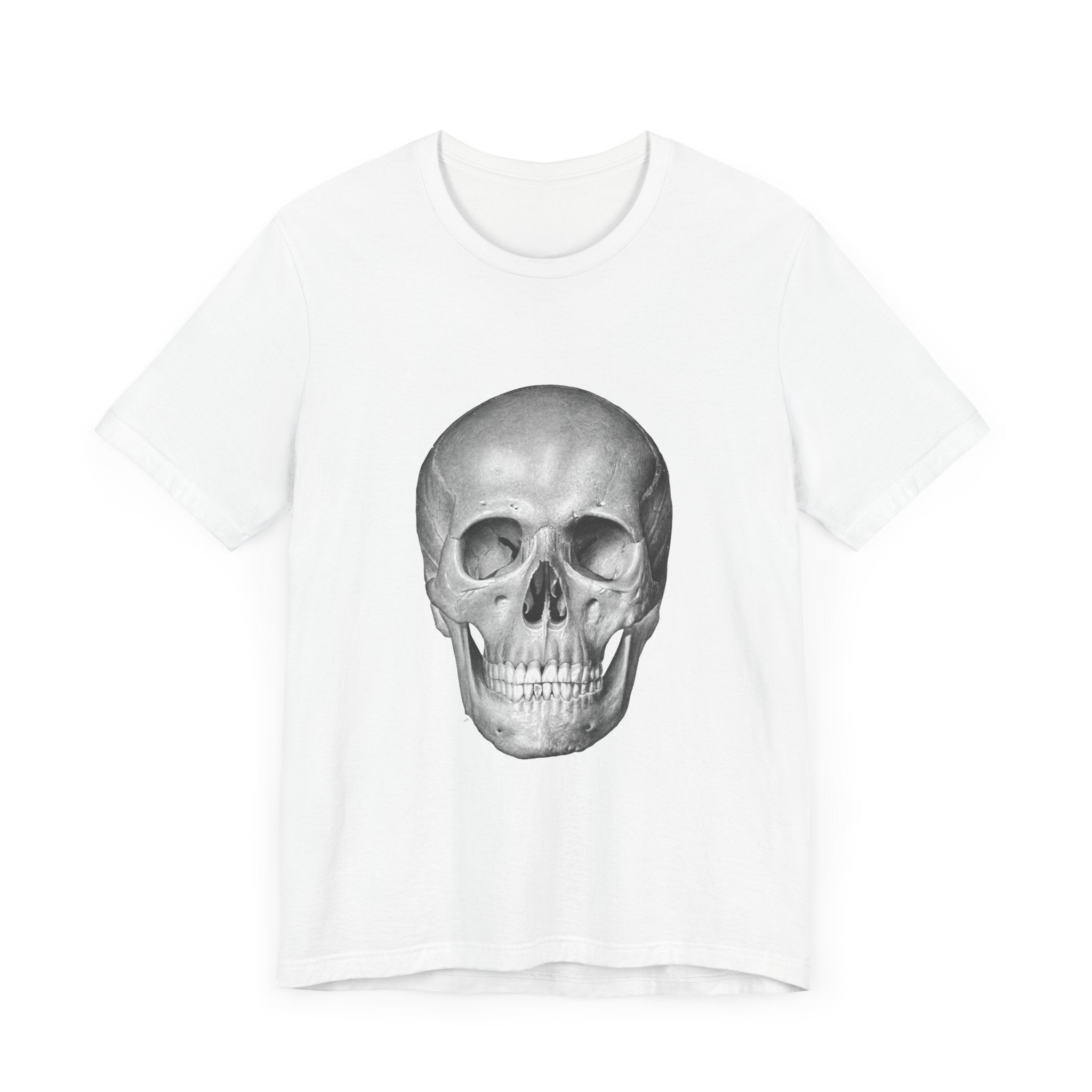 POP Culture Classics Skull B & W Unisex Jersey Short Sleeve T-Shirt - POPvault