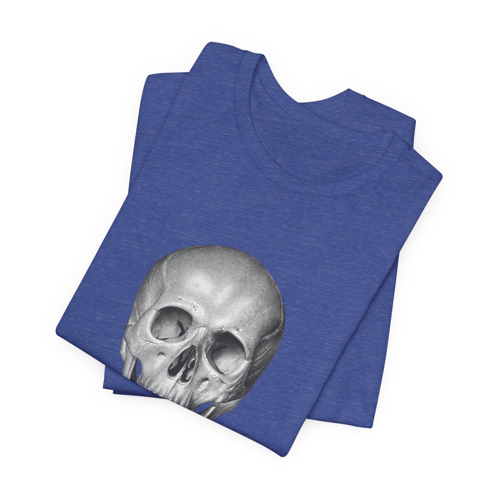 POP Culture Classics Skull B & W Unisex Jersey Short Sleeve T-Shirt - POPvault