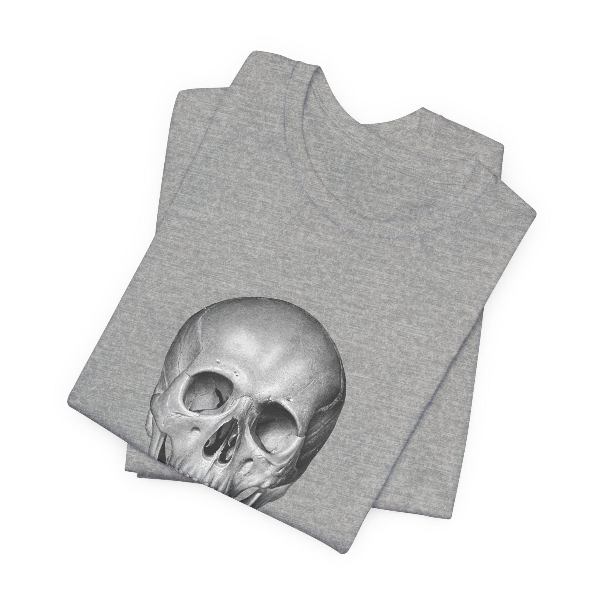 POP Culture Classics Skull B & W Unisex Jersey Short Sleeve T-Shirt - POPvault