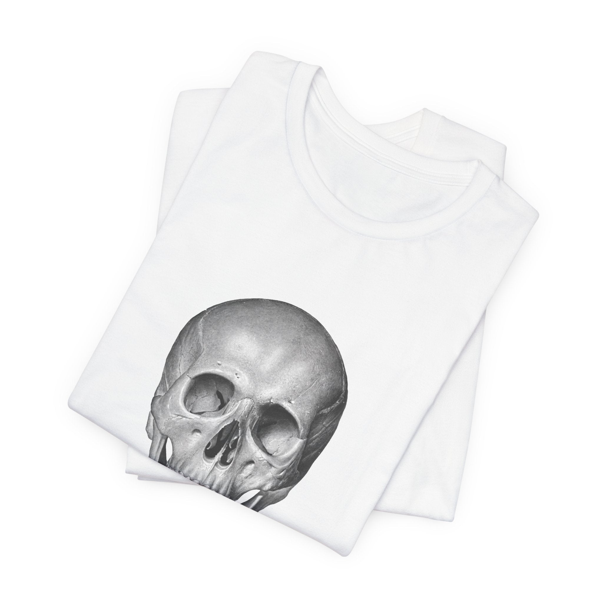 POP Culture Classics Skull B & W Unisex Jersey Short Sleeve T-Shirt - POPvault