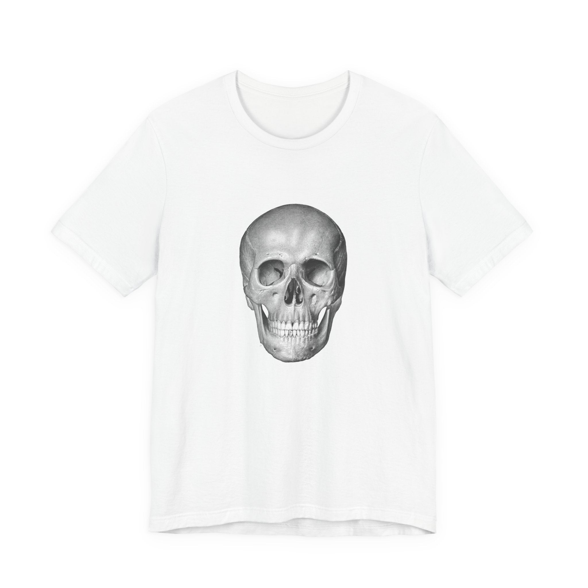 POP Culture Classics Skull B & W Unisex Jersey Short Sleeve T-Shirt - POPvault