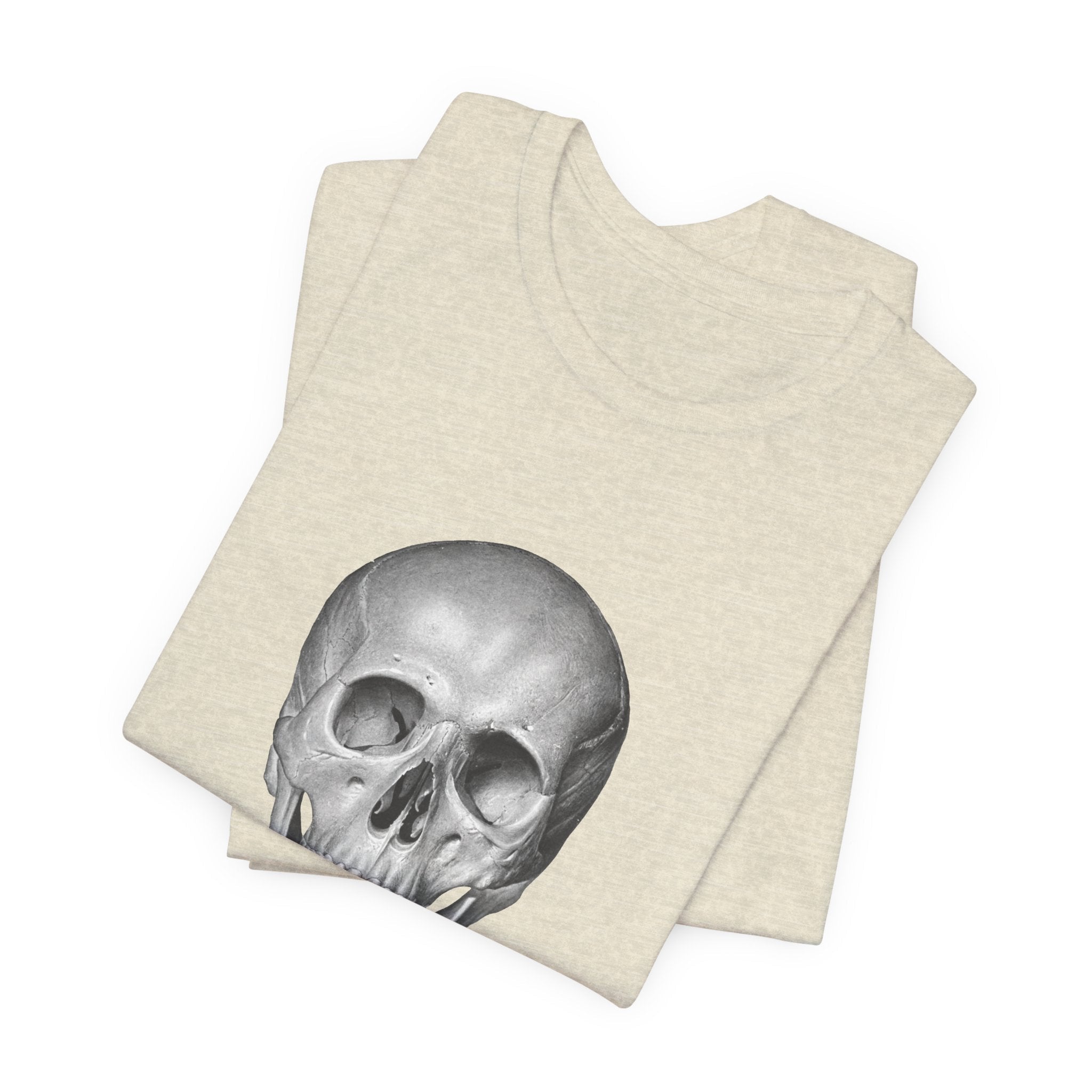 POP Culture Classics Skull B & W Unisex Jersey Short Sleeve T-Shirt - POPvault